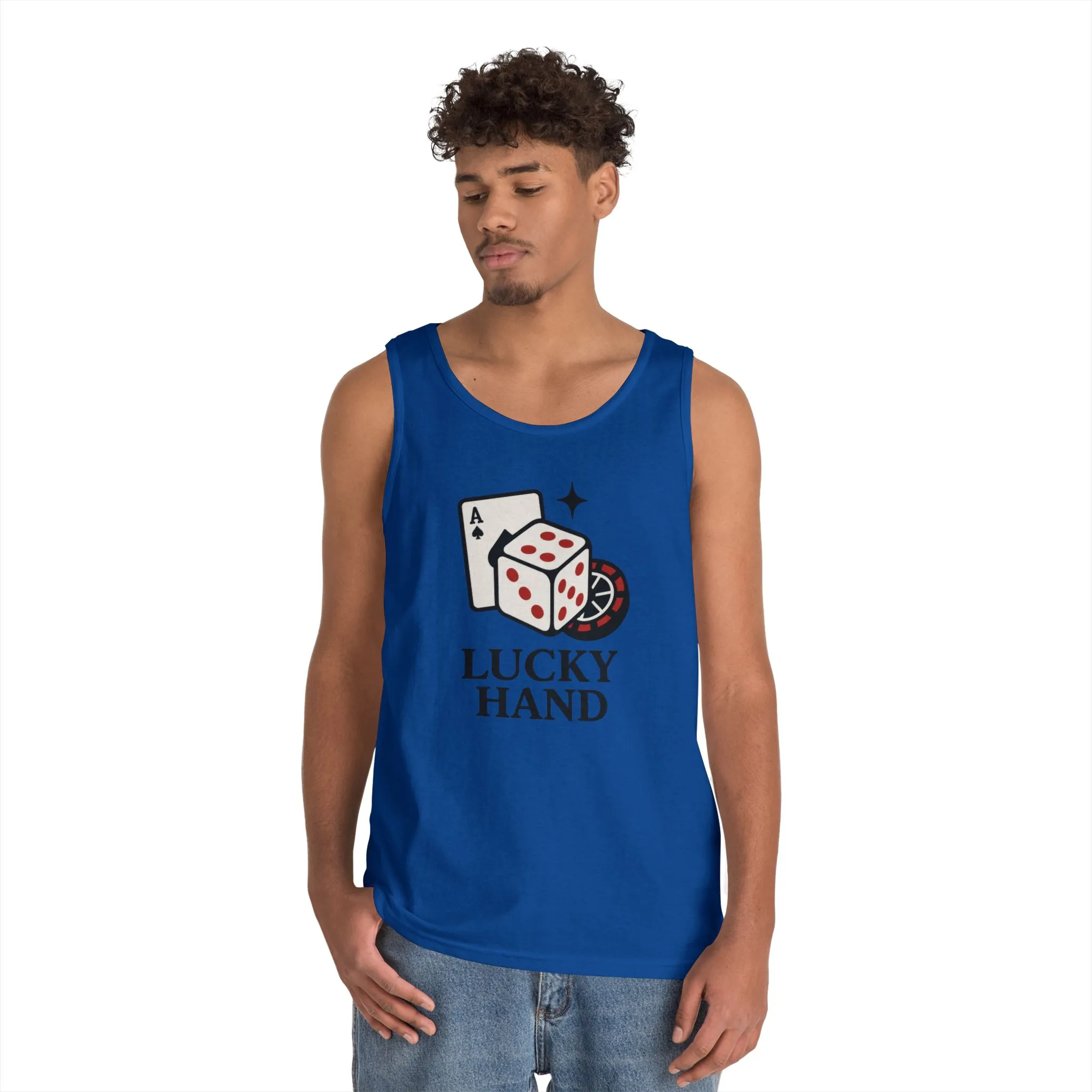 Lucky Hand Unisex Tnak Top, Gambling Tee, Casino Wear, Good Luck Gift, Poker T-Shirt, Casual Vintage Style, Gym Clothing - Image 18