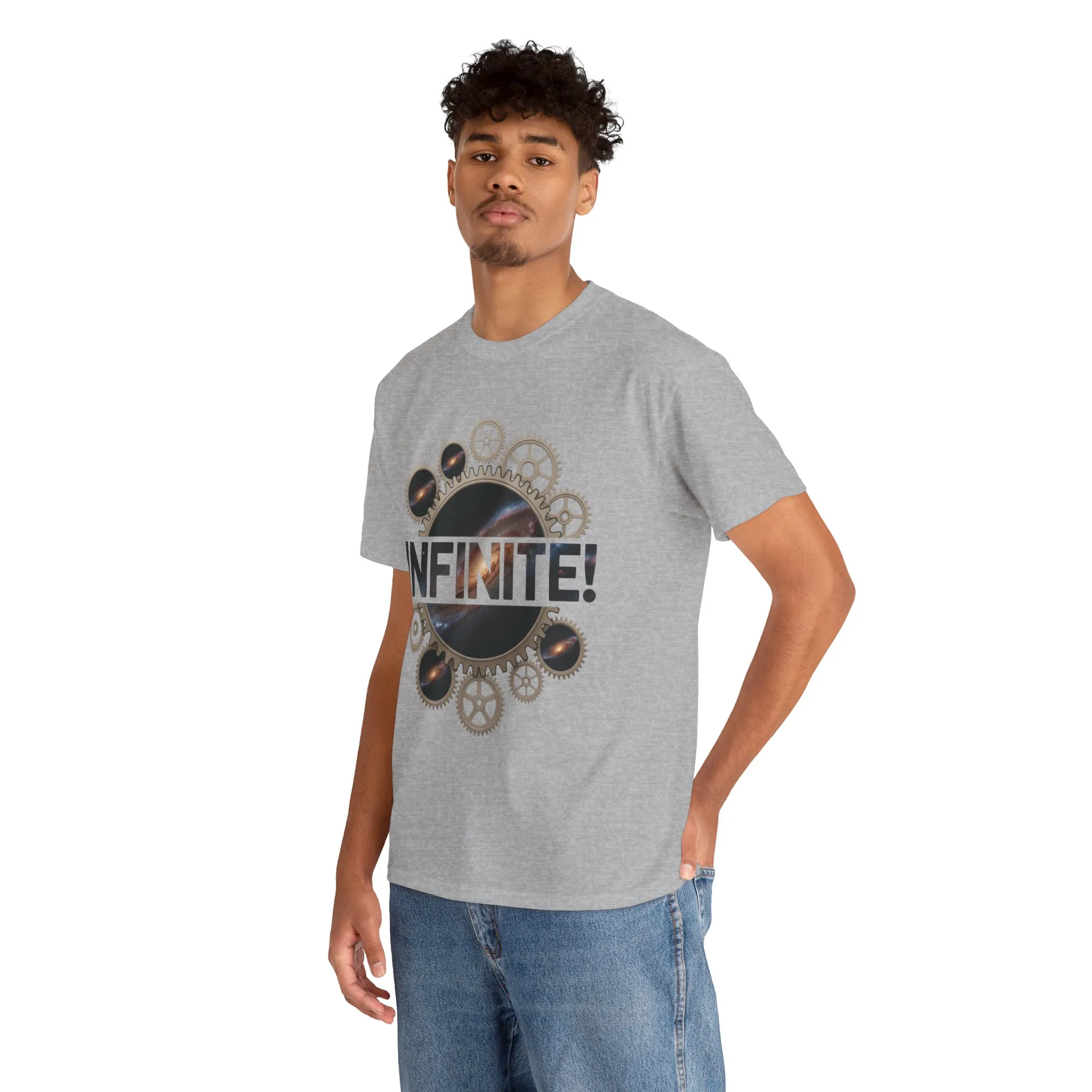 Steampunk Space Gears T-Shirt, Unisex Infinite Universe Graphic Tee, Cosmic Mechanical Design Tee for Sci-Fi & Engineering Lovers - Image 12