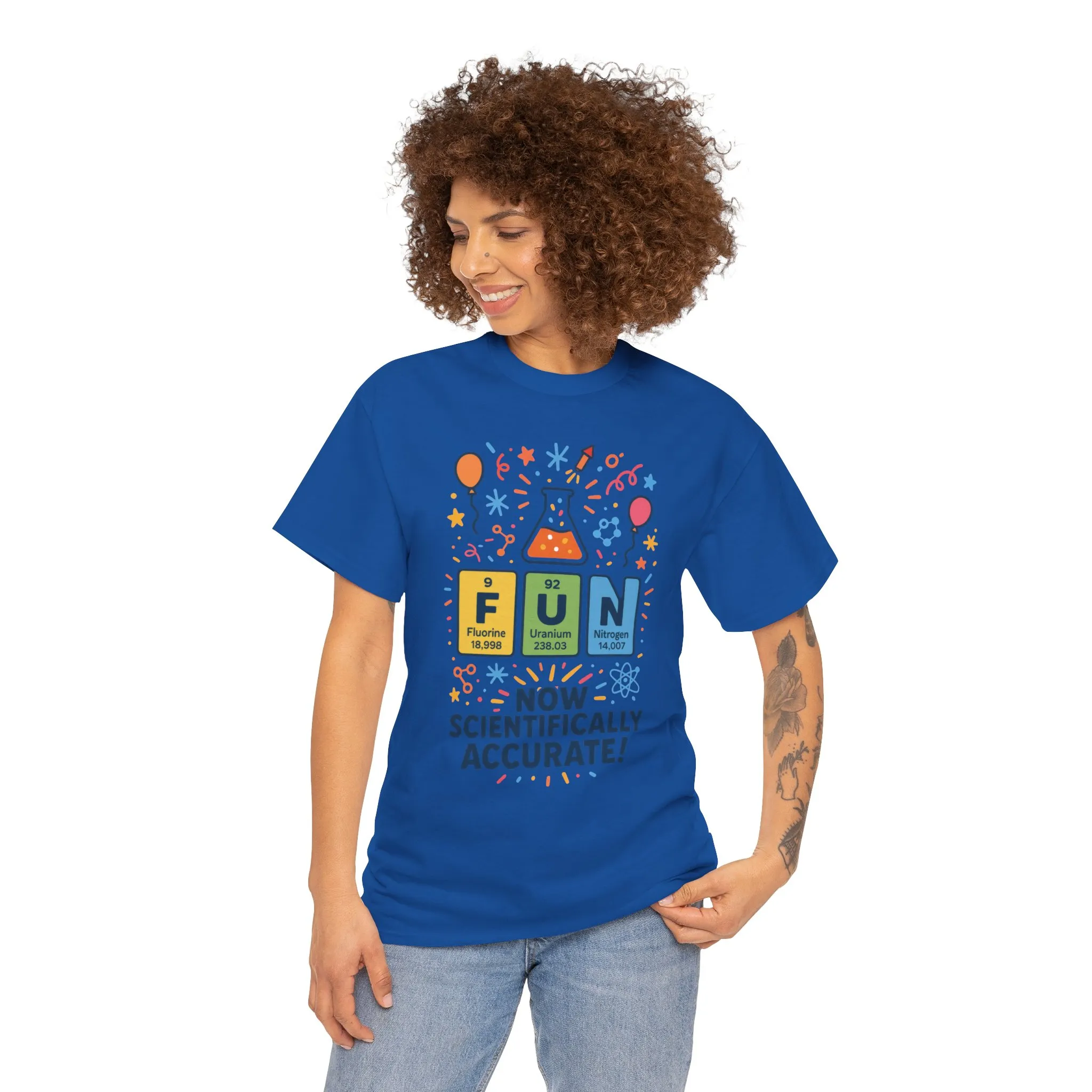 Fun Science Unisex Heavy Cotton Tee, Perfect for STEM Lovers, Gift for Science Teachers, FUN Periodic Table Tee,Nerdy Unisex Shirt - Image 21