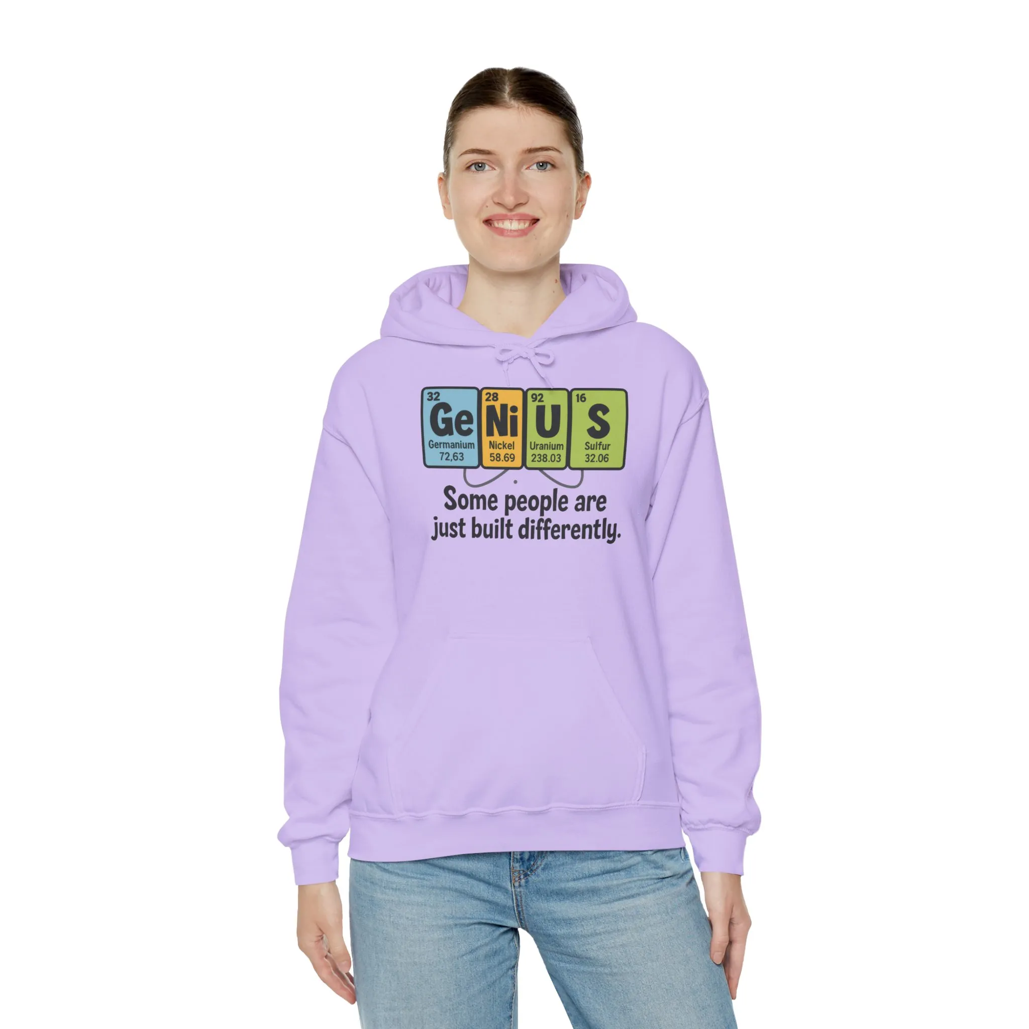 Funny Womens Genius Hoodie, Periodic Table Science Pullover, Nerdy Chemistry Sweatshirt for Her, Science Lover Apparel, Funny Chemistry Gift - Image 14