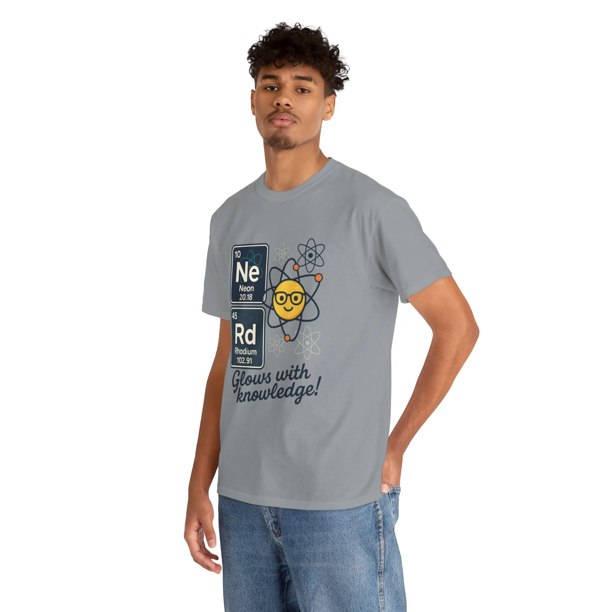 Funny Mens Nerd T-Shirt, NeRd Periodic Table Shirt, Glowing Knowledge Tee, Science Lover Gift, Chemistry Shirt, STEM Apparel, Science Tee - Image 15