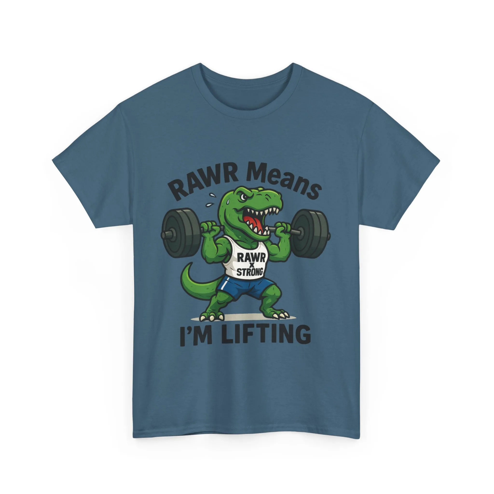 RAWR Gym Shirt for Men, Funny Dinosaur Lifting Tee, Workout Dino Fitness Gift, Barbell Humor Shirt, Motivational T-Shirt, Activewear - Image 19