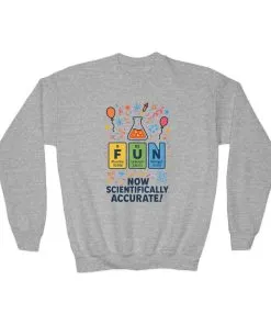 Youth Science Fun Sweatshirt, Perfect for STEM Lovers, Birthday Gift, Cozy Classroom Wear, Youth Crewneck