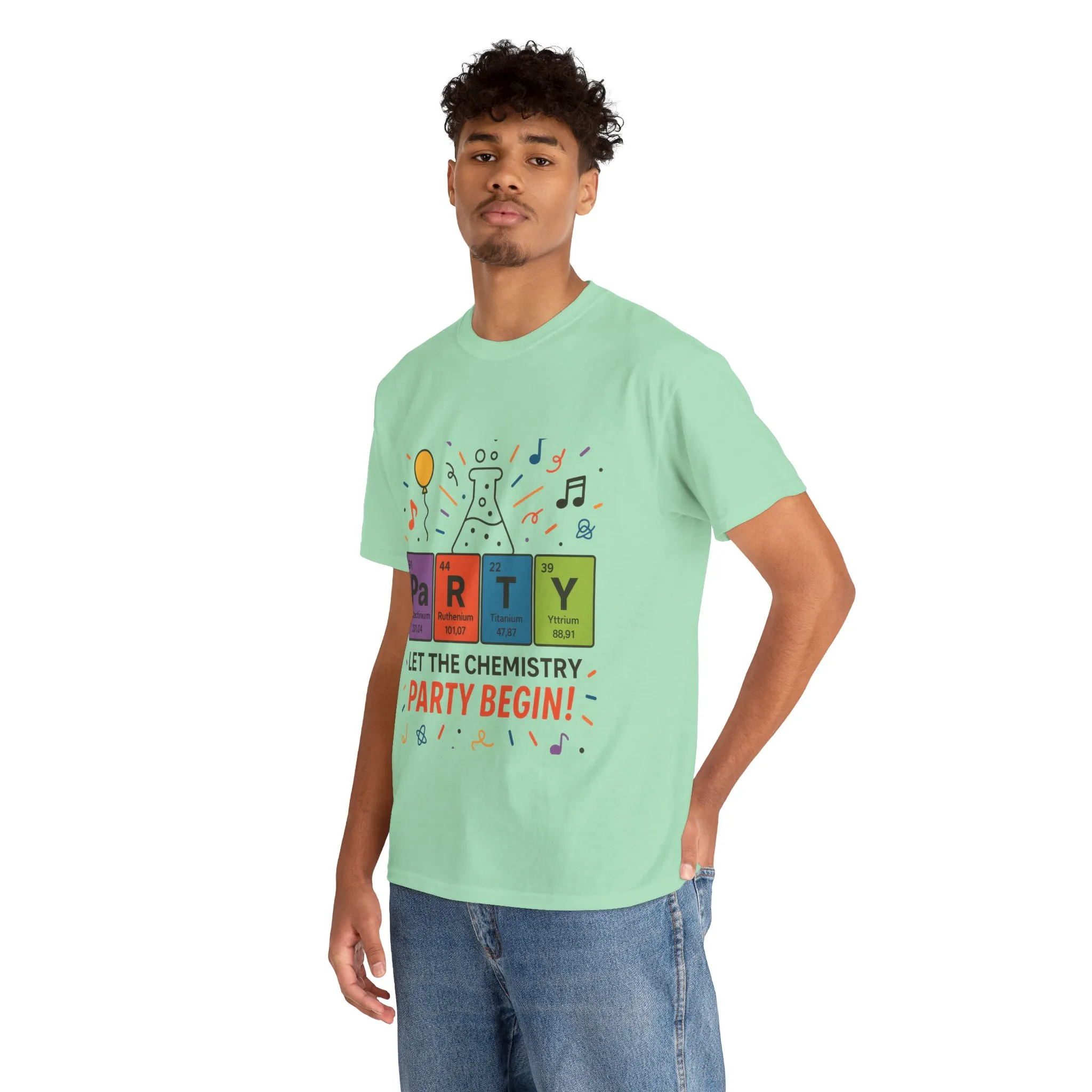 Funny Chemistry Party T-Shirt, Periodic Table PaRTY Tee, Unisex Science Humor Shirt, Gift for Chemistry Teacher,Science Tee, Nerdy Pun Shirt - Image 7