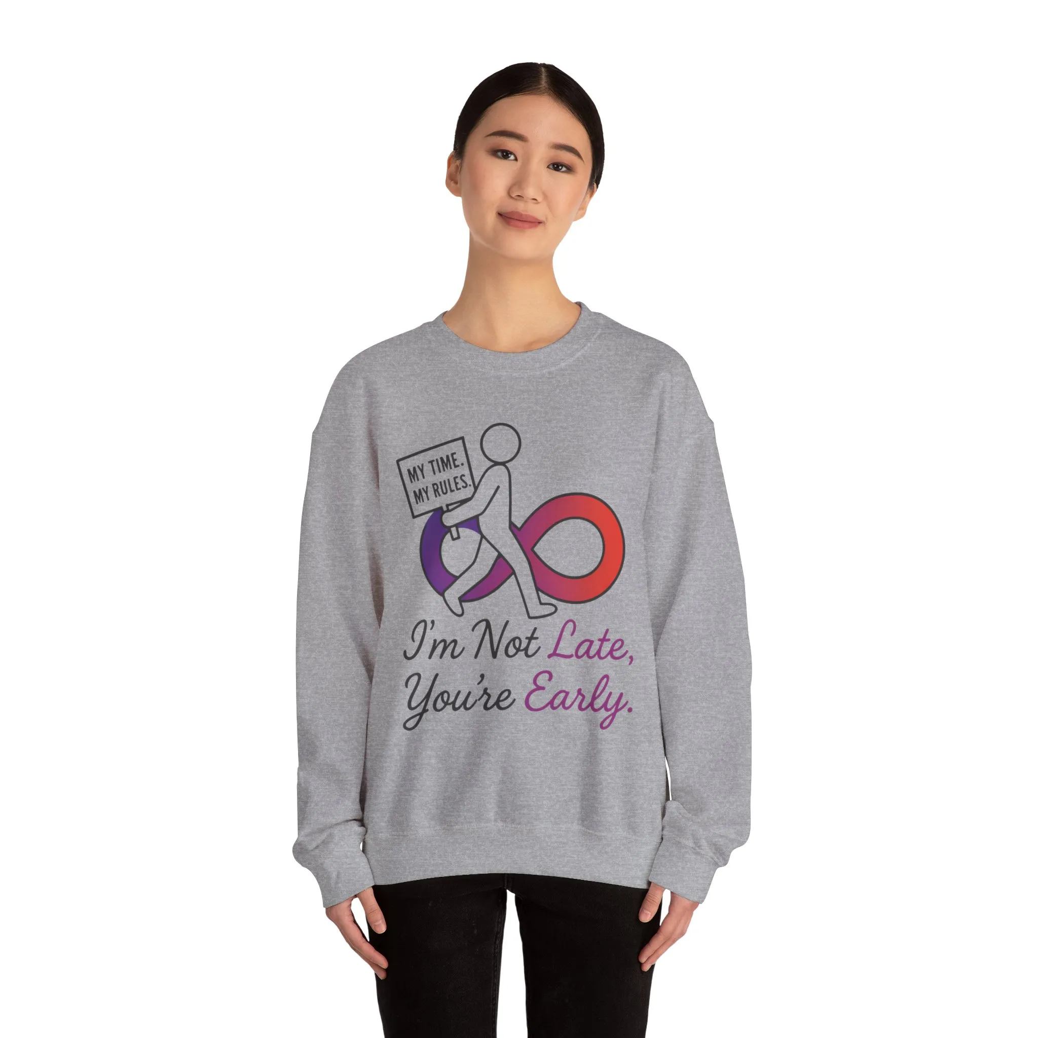 My Time, My Rules Funny Crewneck Sweatshirt, Womens Pullover, Gift for Her, Birthdays, Humor Clothing, Casual Style - Image 8