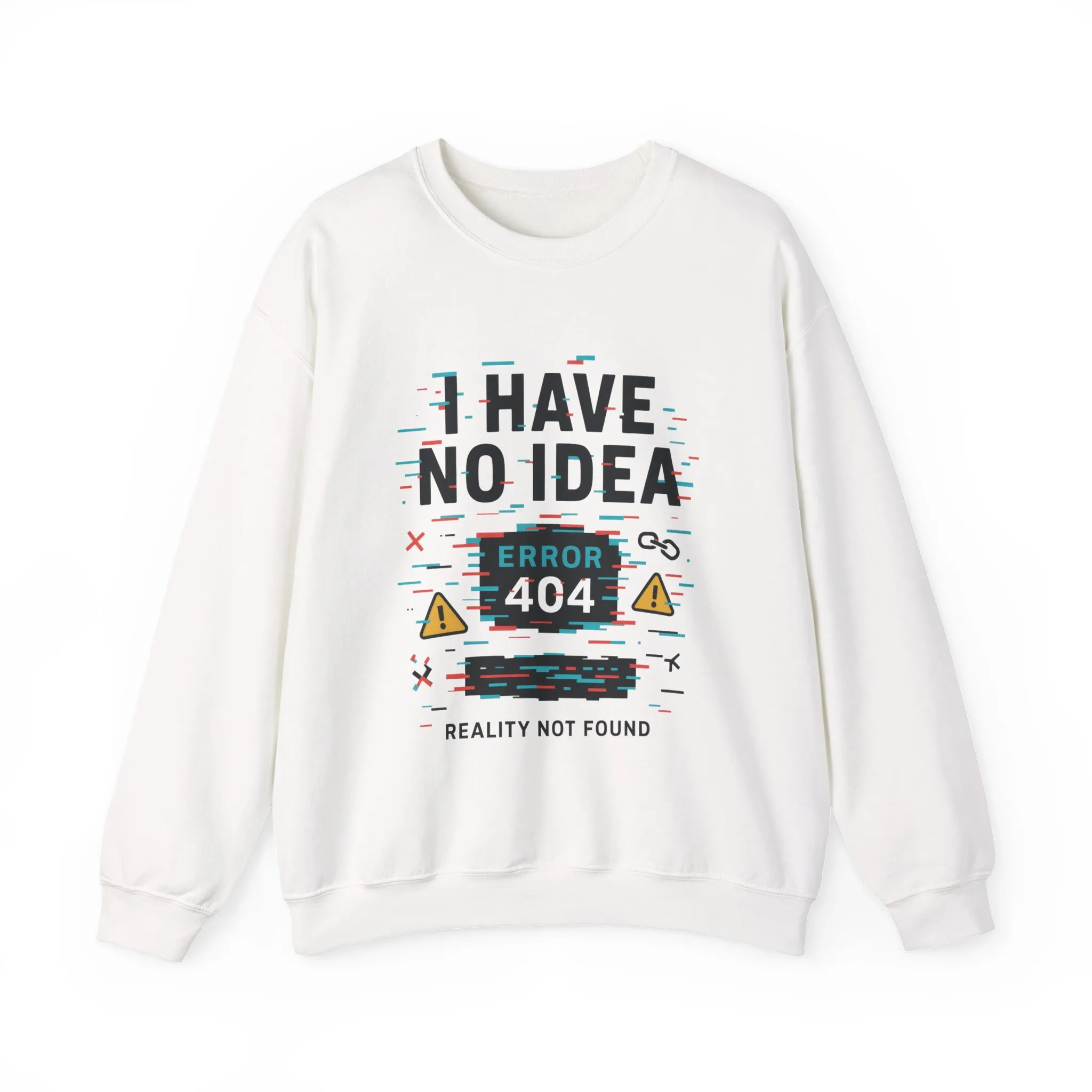 Error 404 Humor Crewneck Sweatshirt, Comfy Unisex Oversized Sweater, Fun Casual Wear, Tech Lover Gift, Everyday Loungewear - Image 5