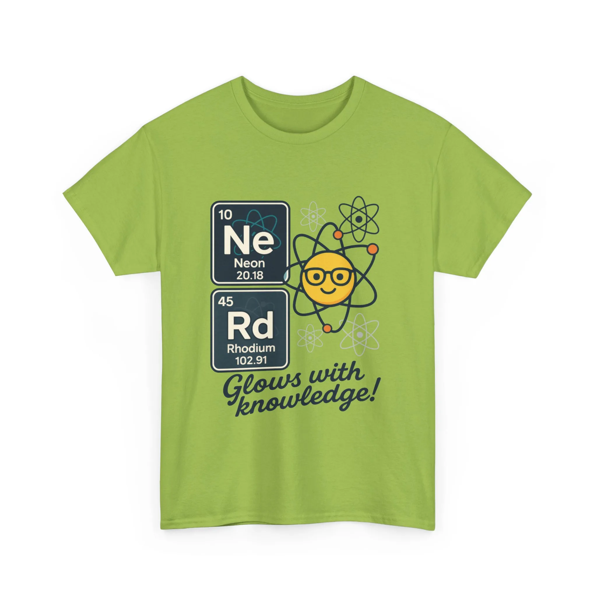 Funny Mens Nerd T-Shirt, NeRd Periodic Table Shirt, Glowing Knowledge Tee, Science Lover Gift, Chemistry Shirt, STEM Apparel, Science Tee - Image 10
