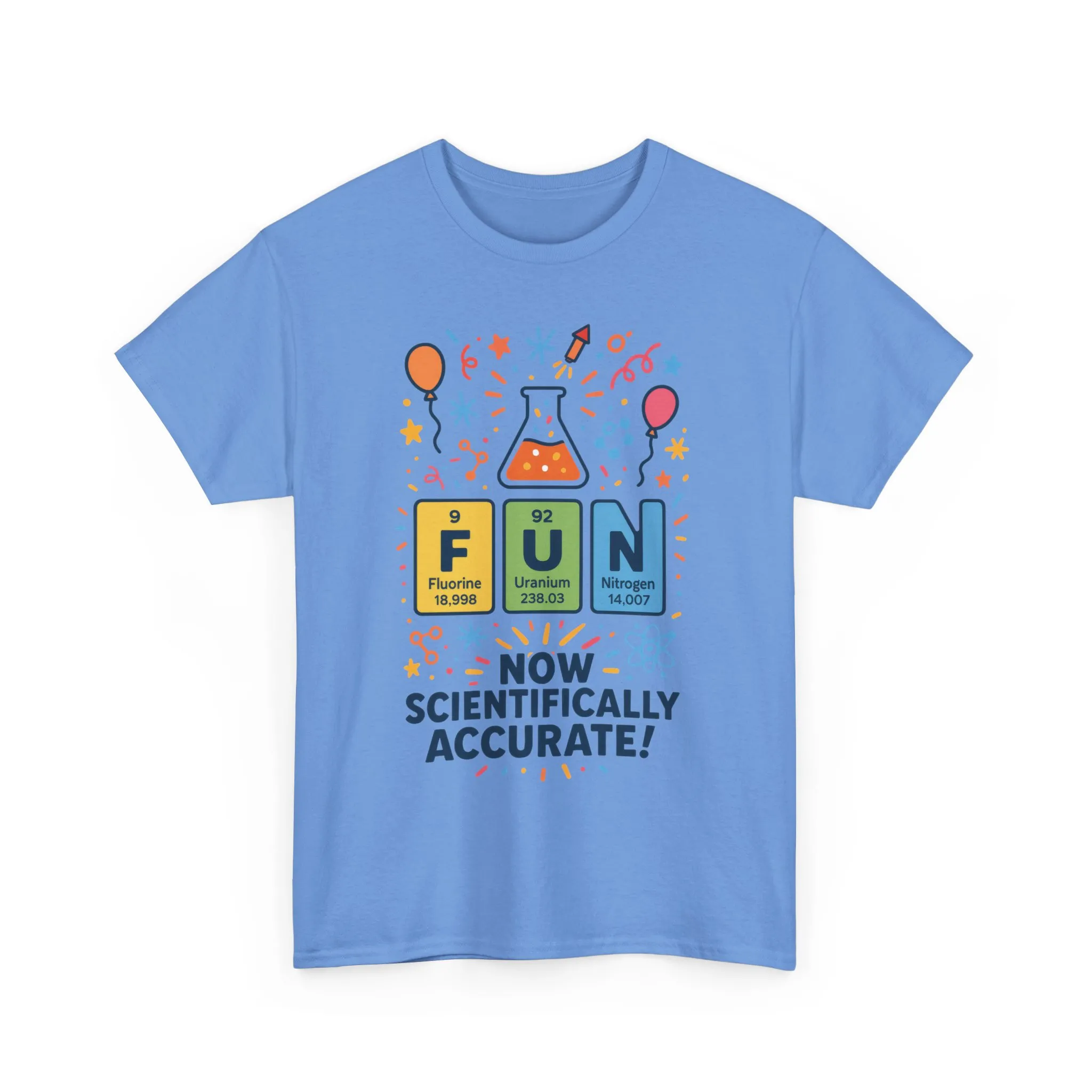 Fun Science Unisex Heavy Cotton Tee, Perfect for STEM Lovers, Gift for Science Teachers, FUN Periodic Table Tee,Nerdy Unisex Shirt - Image 12