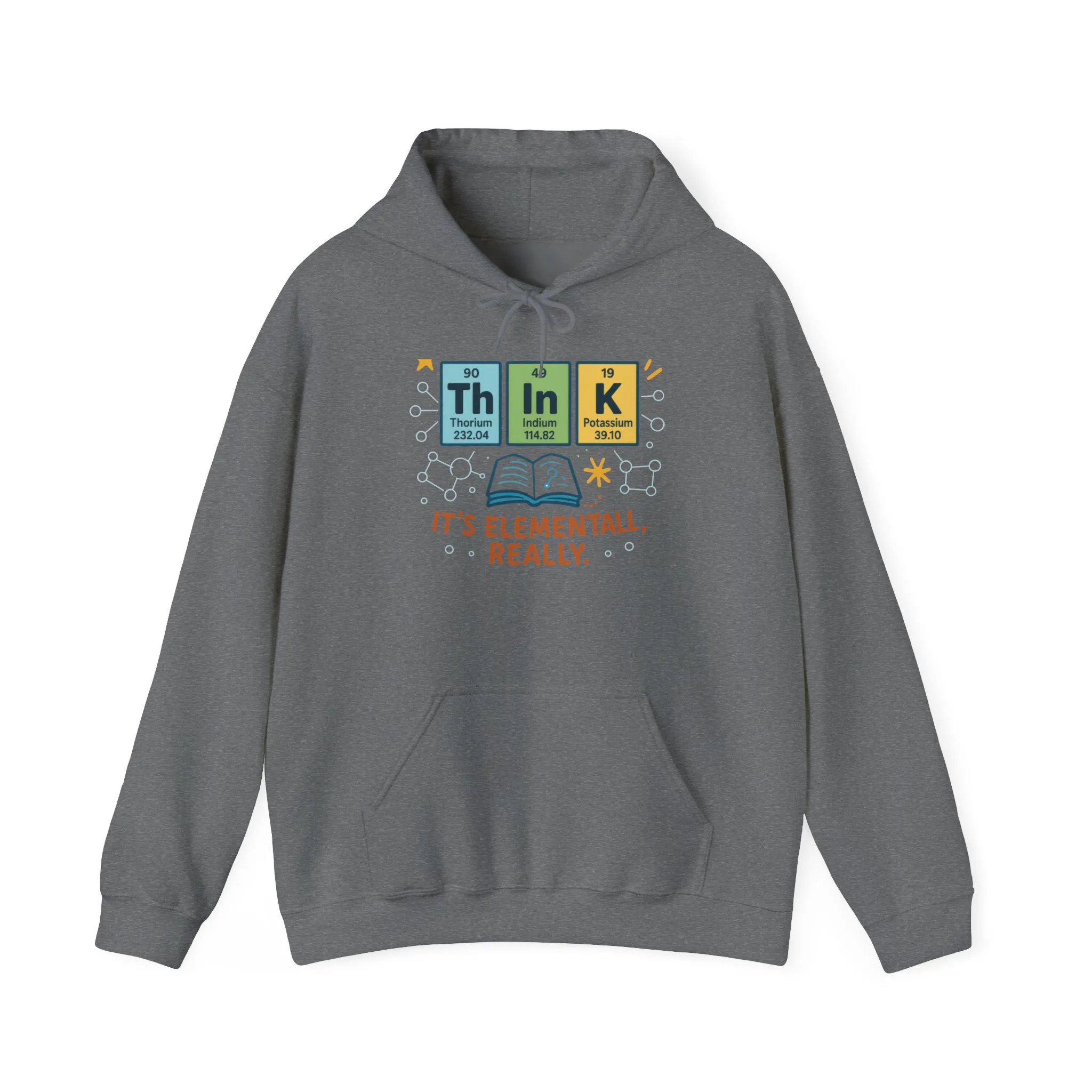 Think Hoodie for Women, Funny Chemistry Hoodie, Element of Humor Science Sweatshirt, Nerdy Gift for Her, Gift for Students, Science Lovers - Image 5