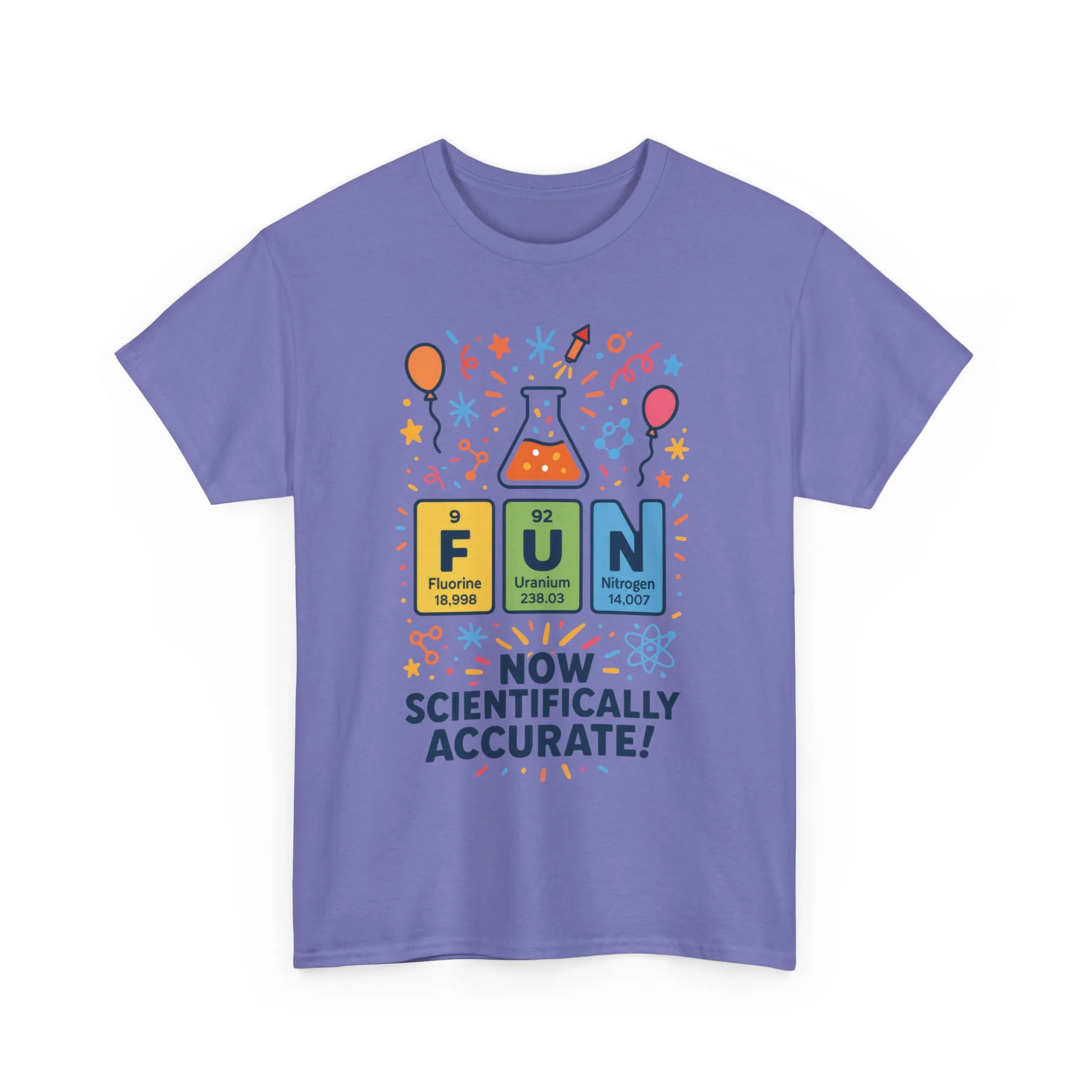 Fun Science Unisex Heavy Cotton Tee, Perfect for STEM Lovers, Gift for Science Teachers, FUN Periodic Table Tee,Nerdy Unisex Shirt - Image 22