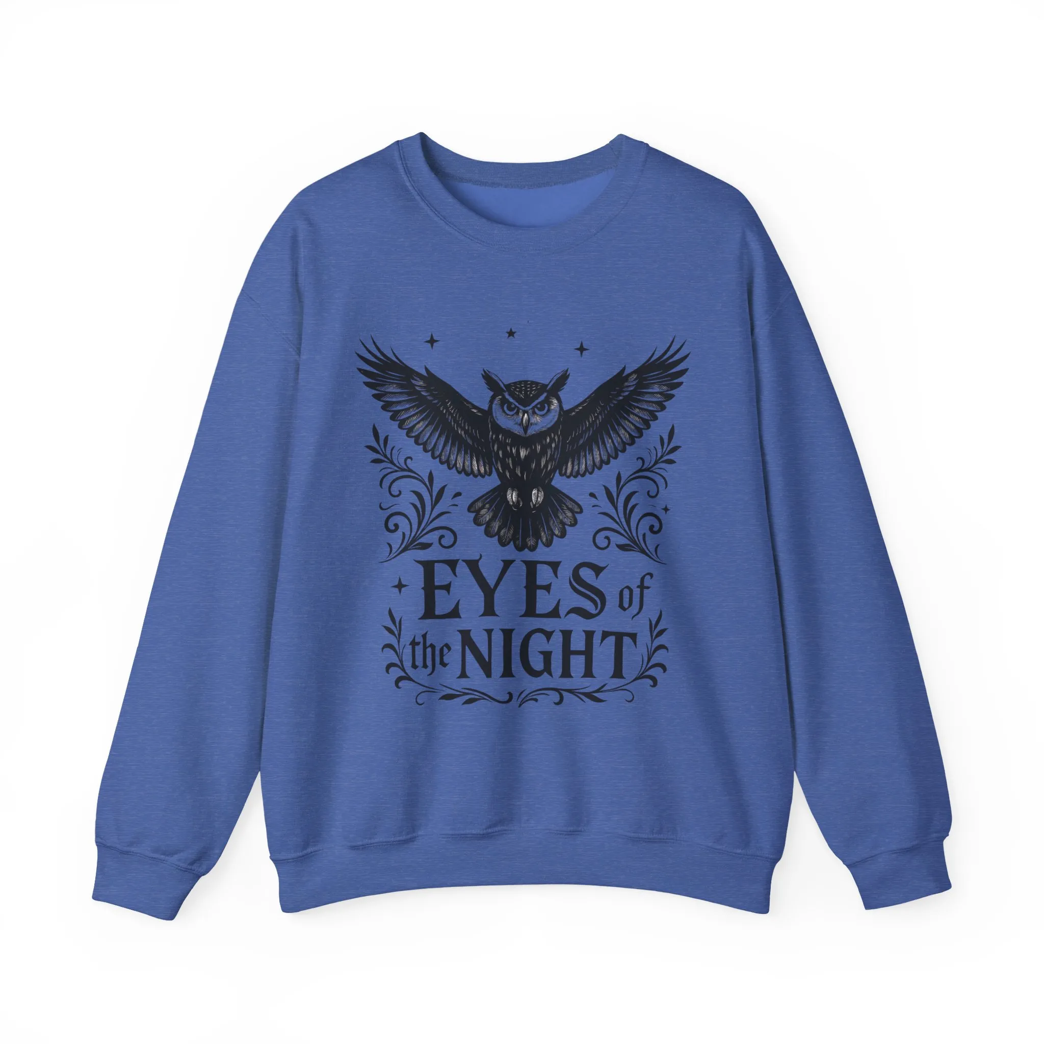 Eyes of the Night Owl Sweatshirt, Mens Dark Gothic Sweatshirt, Mysterious Owl Graphic Pullover, Forest Bird of Night Design, Halloween Gift - Image 45