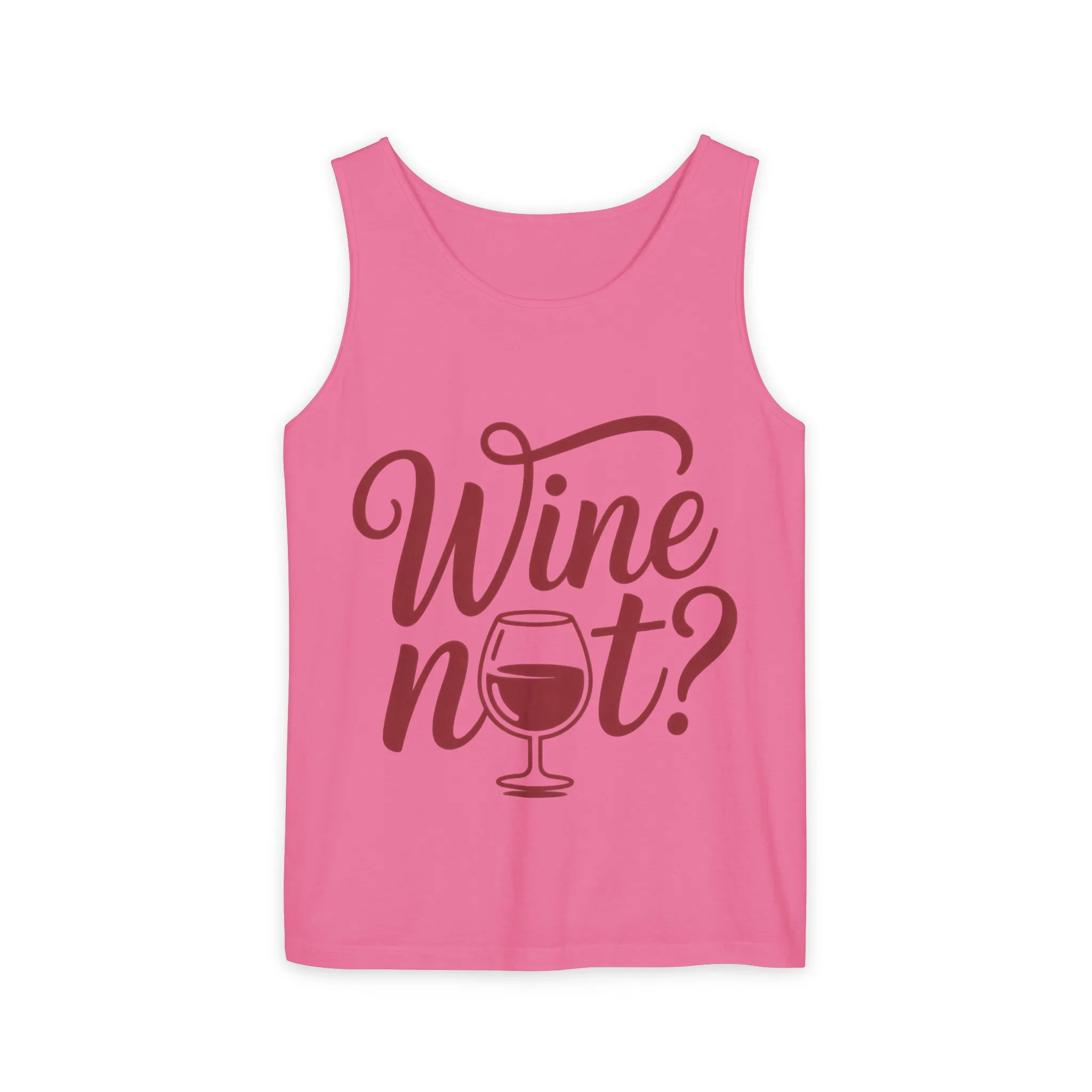 Unisex Garment Tank Top, Wine Not? Tank Top - Perfect for Summer Parties, Wine Lovers, Gifts, Casual Wear, or Vacations - Image 35