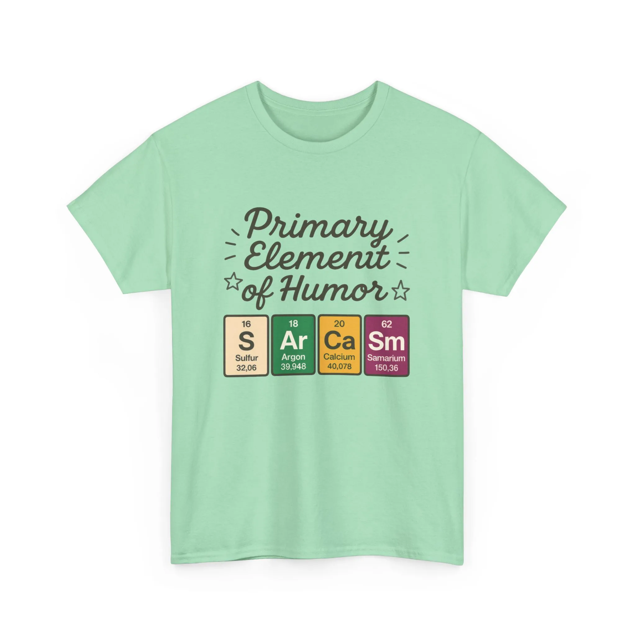 Funny Mens Science T-Shirt, Sarcasm Element of Humor Tee, Periodic Table Nerd Shirt for Him, Humor T-Shirt, Periodic Table Chemistry Humor - Image 2