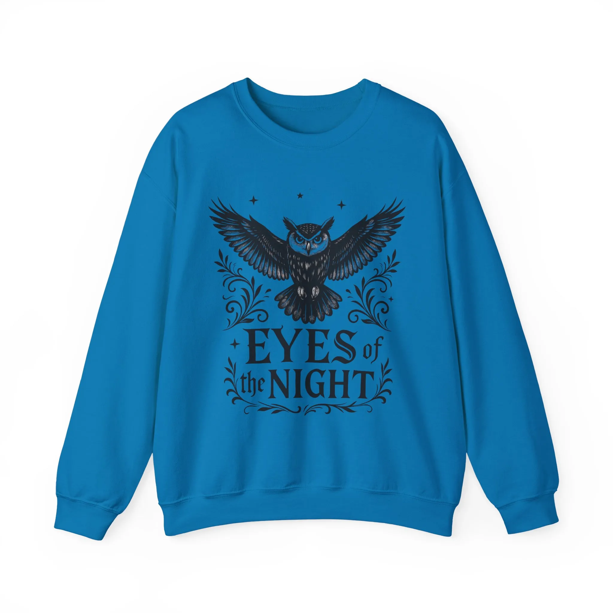 Eyes of the Night Owl Sweatshirt, Mens Dark Gothic Sweatshirt, Mysterious Owl Graphic Pullover, Forest Bird of Night Design, Halloween Gift - Image 29