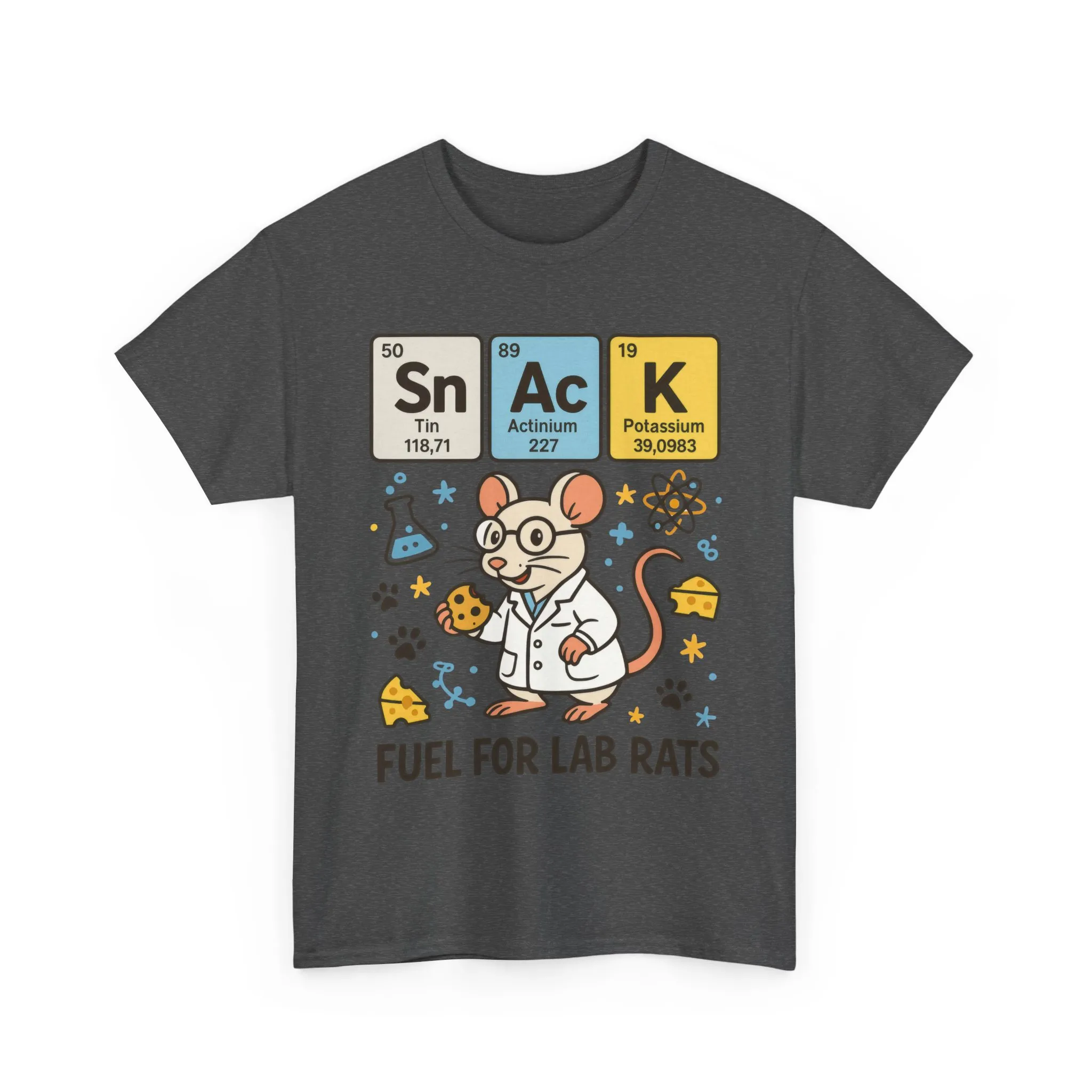 Funny Womens Science T-Shirt,Periodic Table Tee, Fuel for Lab Rats Nerdy Shirt, Gifts for STEM Lovers, Quirky Science Apparel - Image 10