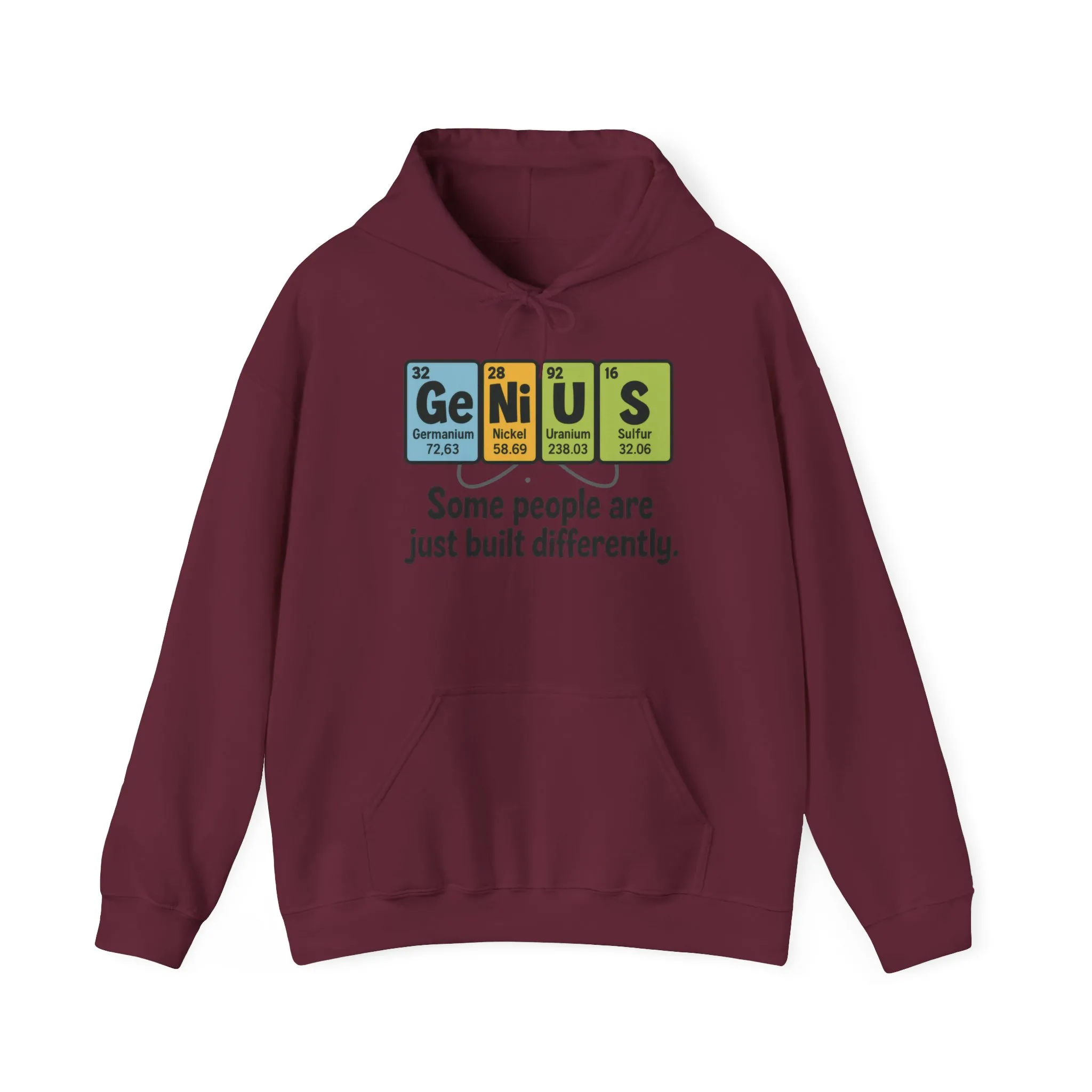 Funny Mens Genius Hoodie, Periodic Table Nerd Sweatshirt, Smart Science Pullover Gift for Him, Science Lover Apparel, Funny Hoodie - Image 9