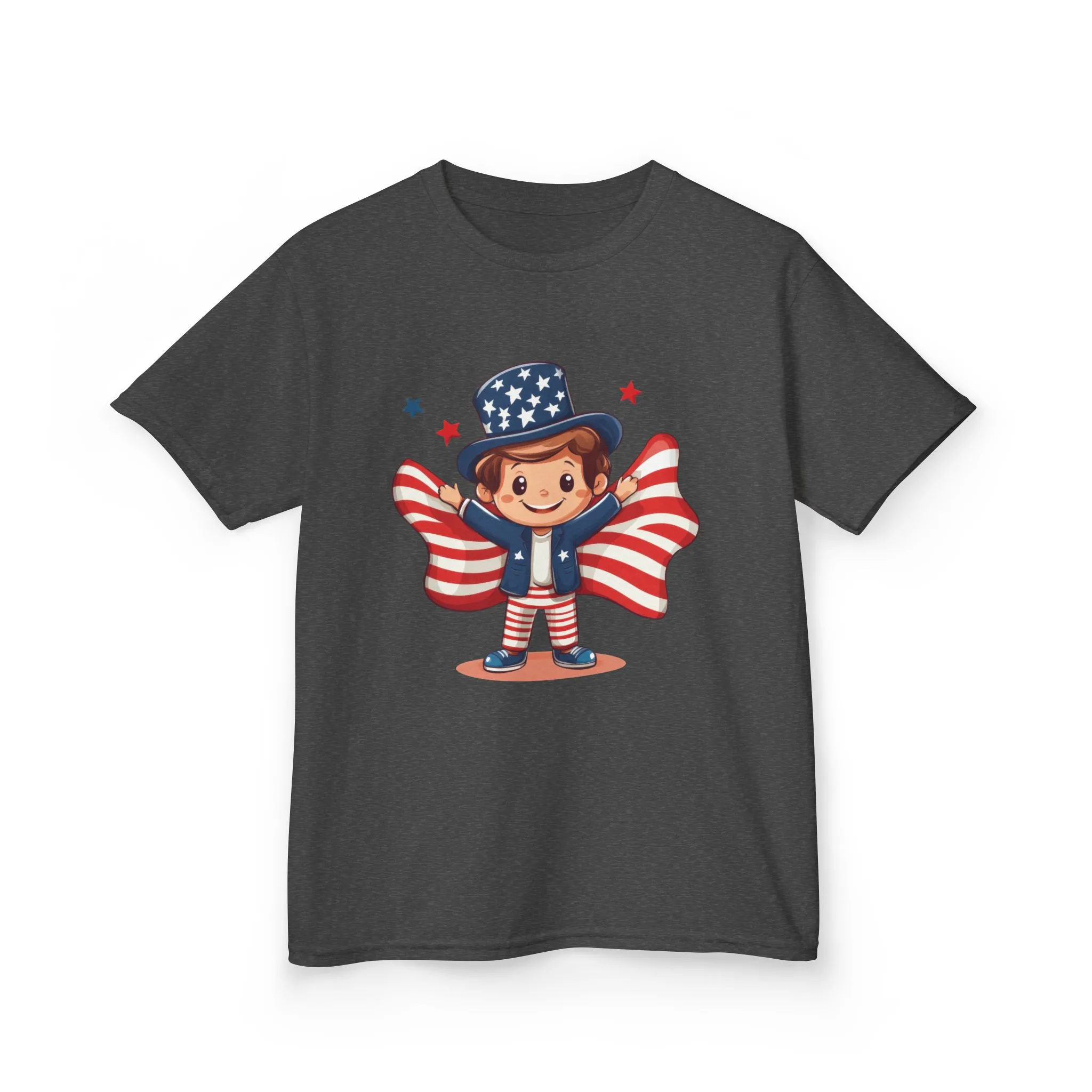 4th of July Kids T-Shirt,Kids Unisex Patriotic Tee, American Flag Outfit for Boys and Girls, Independence Day Shirt, Cute American Shirt - Image 23