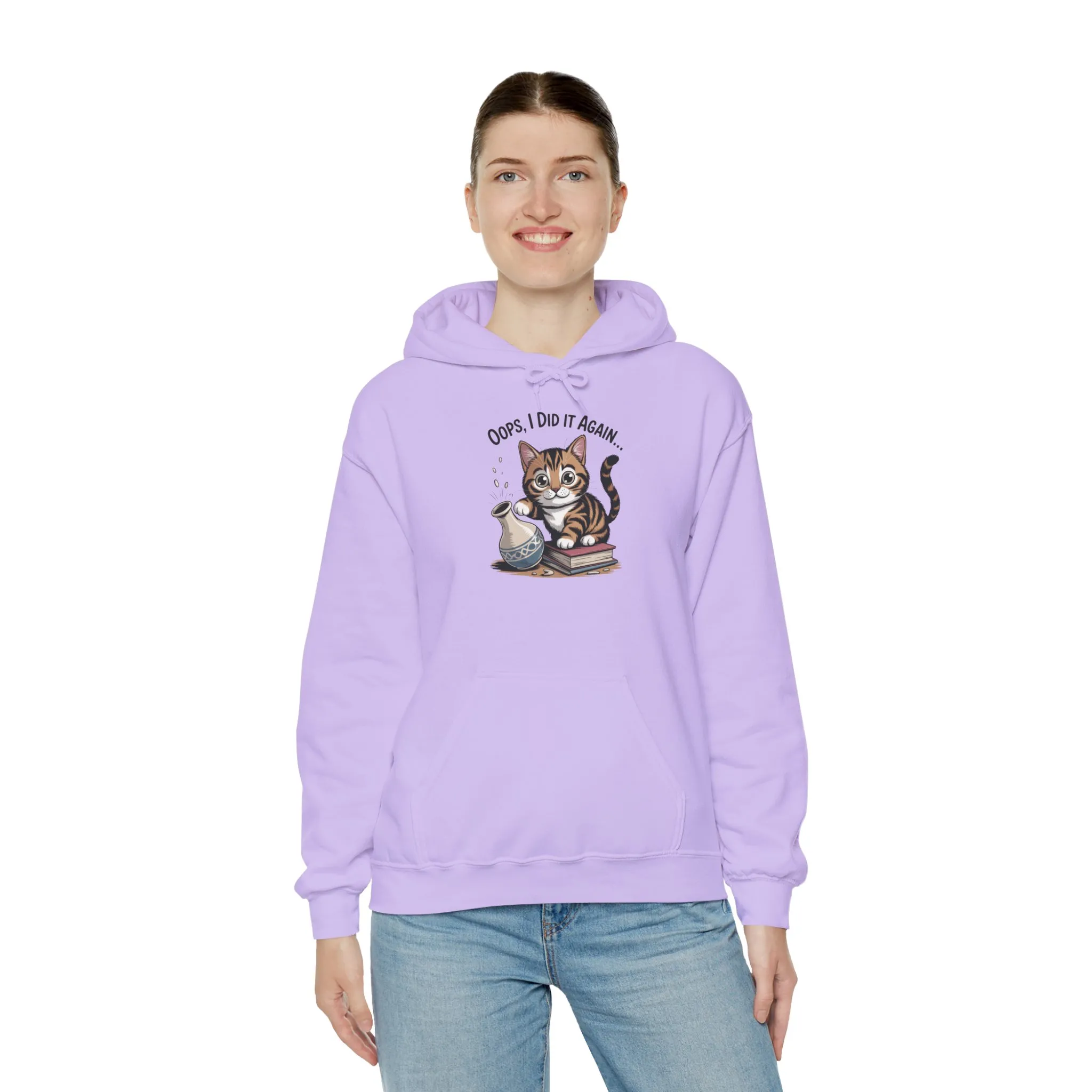 Cat Lover's Hoodie: Oops, I Did It Again, Funny Sweatshirt, Gifts for Animal Lovers, Cozy Hooded Sweatshirt, Pet Owner Apparel, Cute [...] - Image 4
