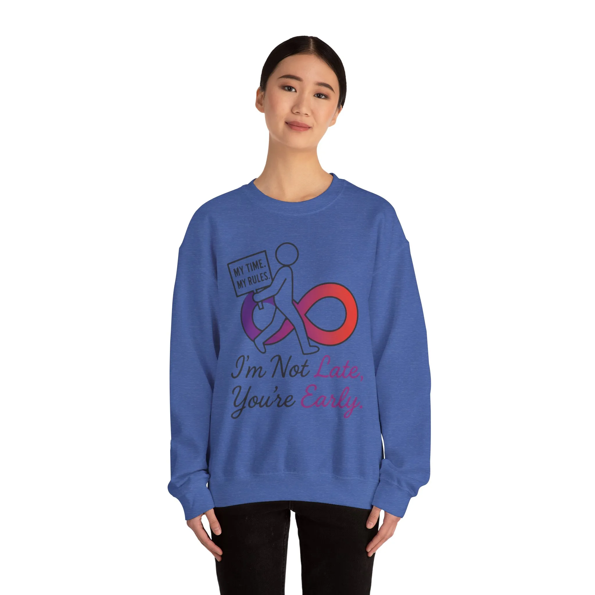 My Time, My Rules Funny Crewneck Sweatshirt, Womens Pullover, Gift for Her, Birthdays, Humor Clothing, Casual Style - Image 20