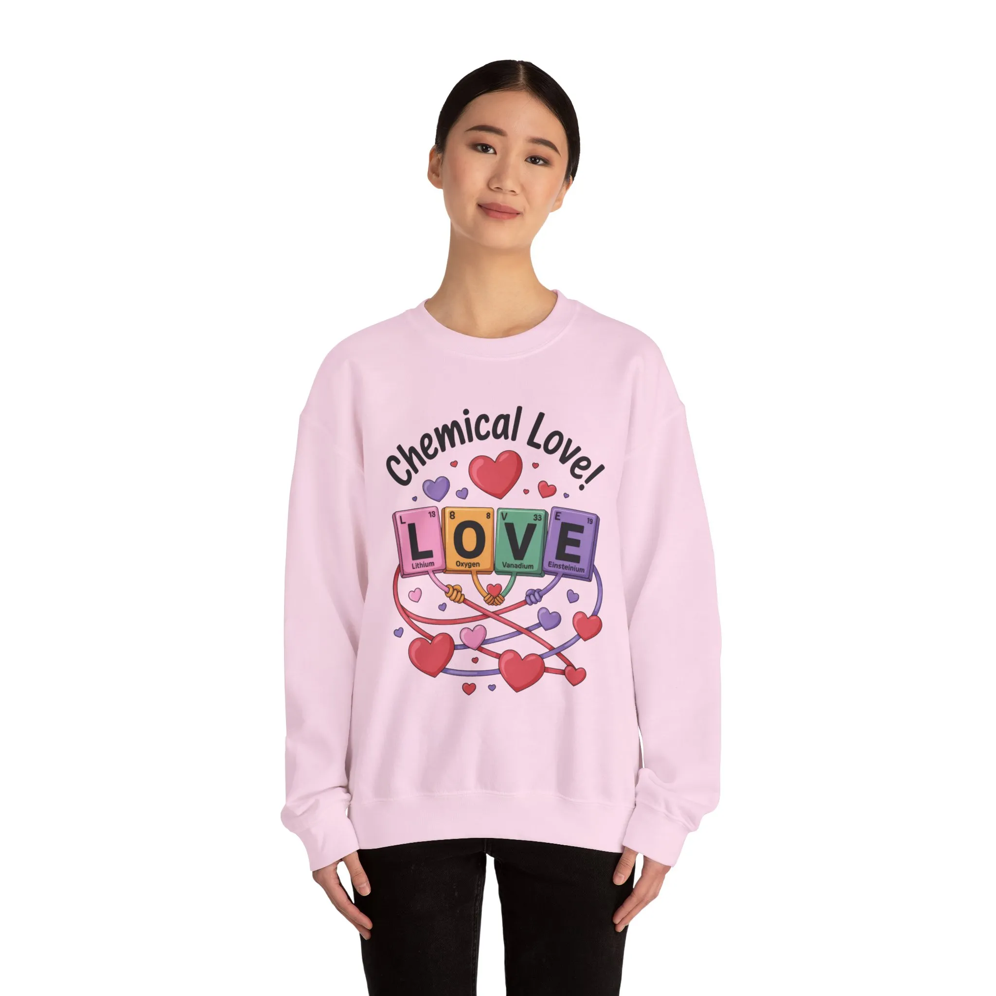 Chemical Love Women's Sweatshirt, Womens Crewneck, Cute Sweatshirt Gift, Valentines Day Pullover, Science Lovers Apparel, Relationship Humor - Image 23