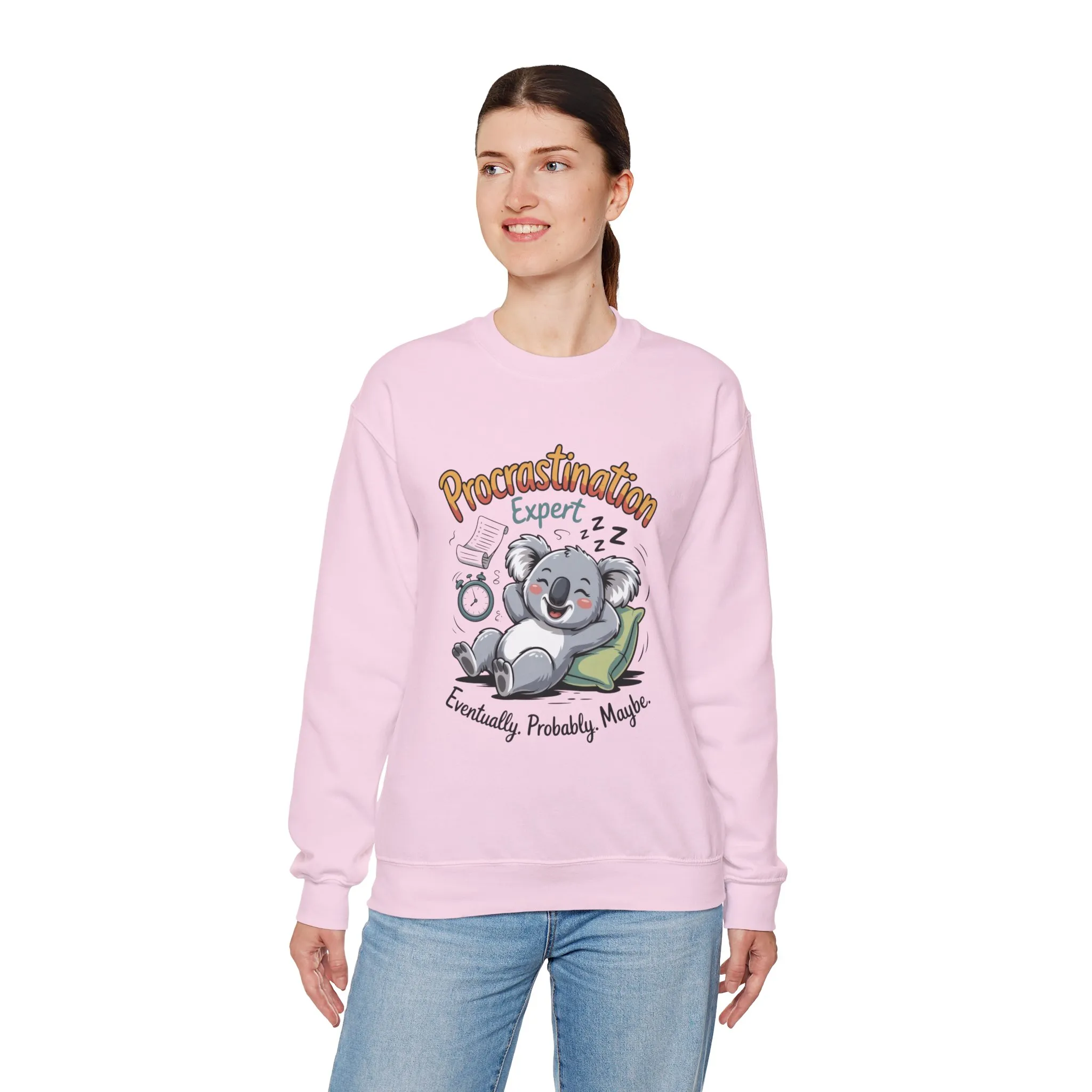 Procrastination Expert Sweatshirt, Funny Crewneck, Cozy Gift for Students, Lazy Day Apparel, Womens Sweatshirt for Relaxation - Image 27