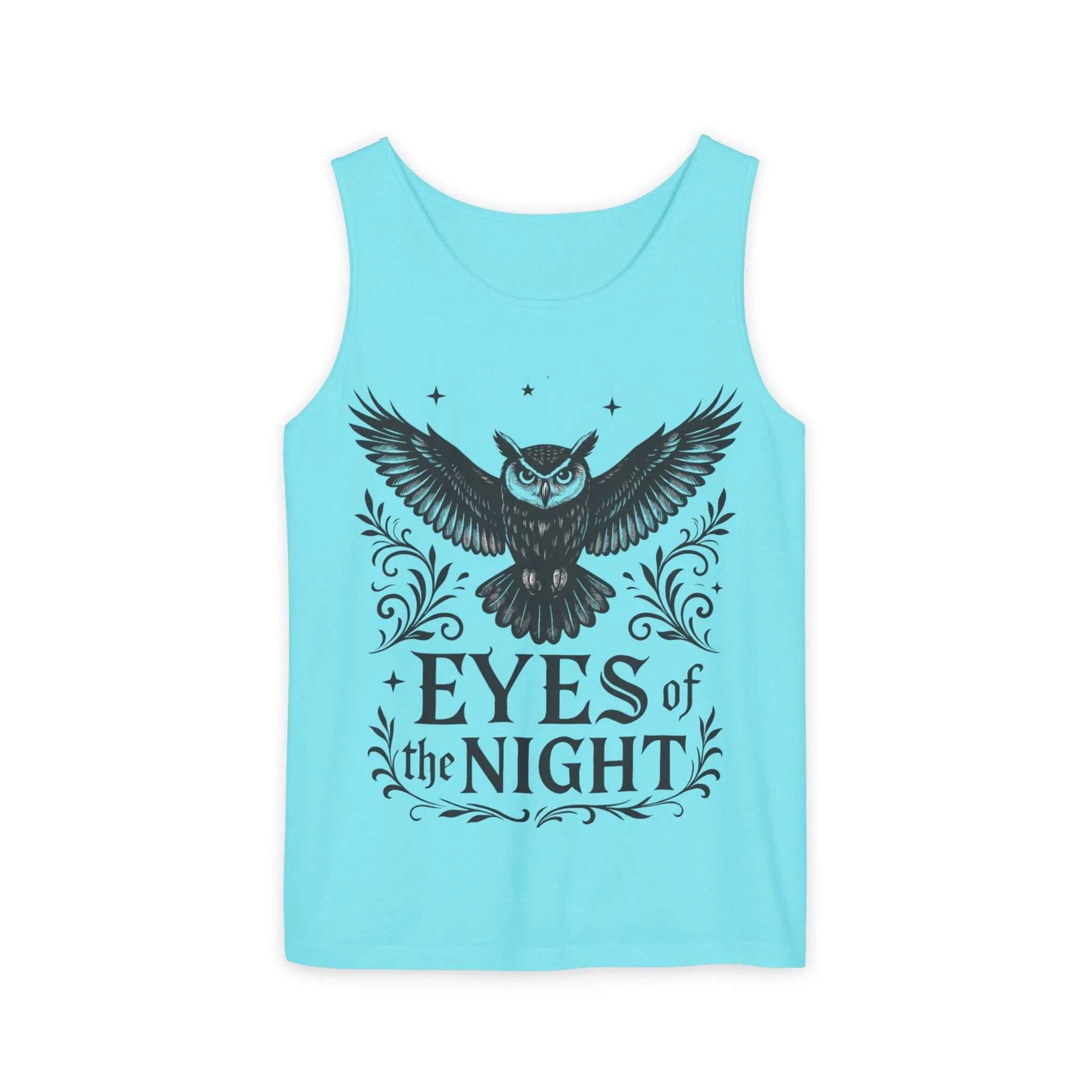 Eyes of the Night Owl Tank Top, Mens Summer Wear, Boho Aesthetic, Festival Outfit, Nature Lover Gift, Halloween Apparel - Image 45