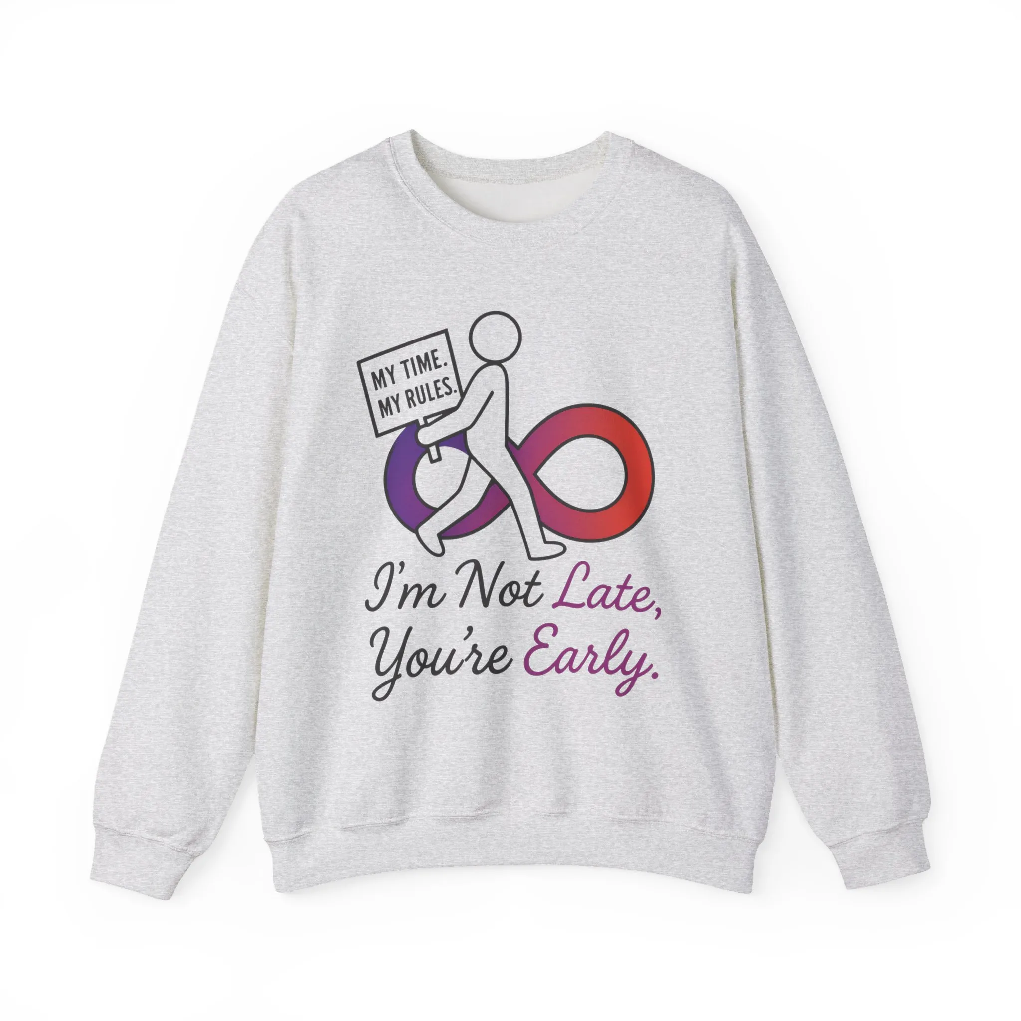 My Time, My Rules Funny Crewneck Sweatshirt, Womens Pullover, Gift for Her, Birthdays, Humor Clothing, Casual Style - Image 4