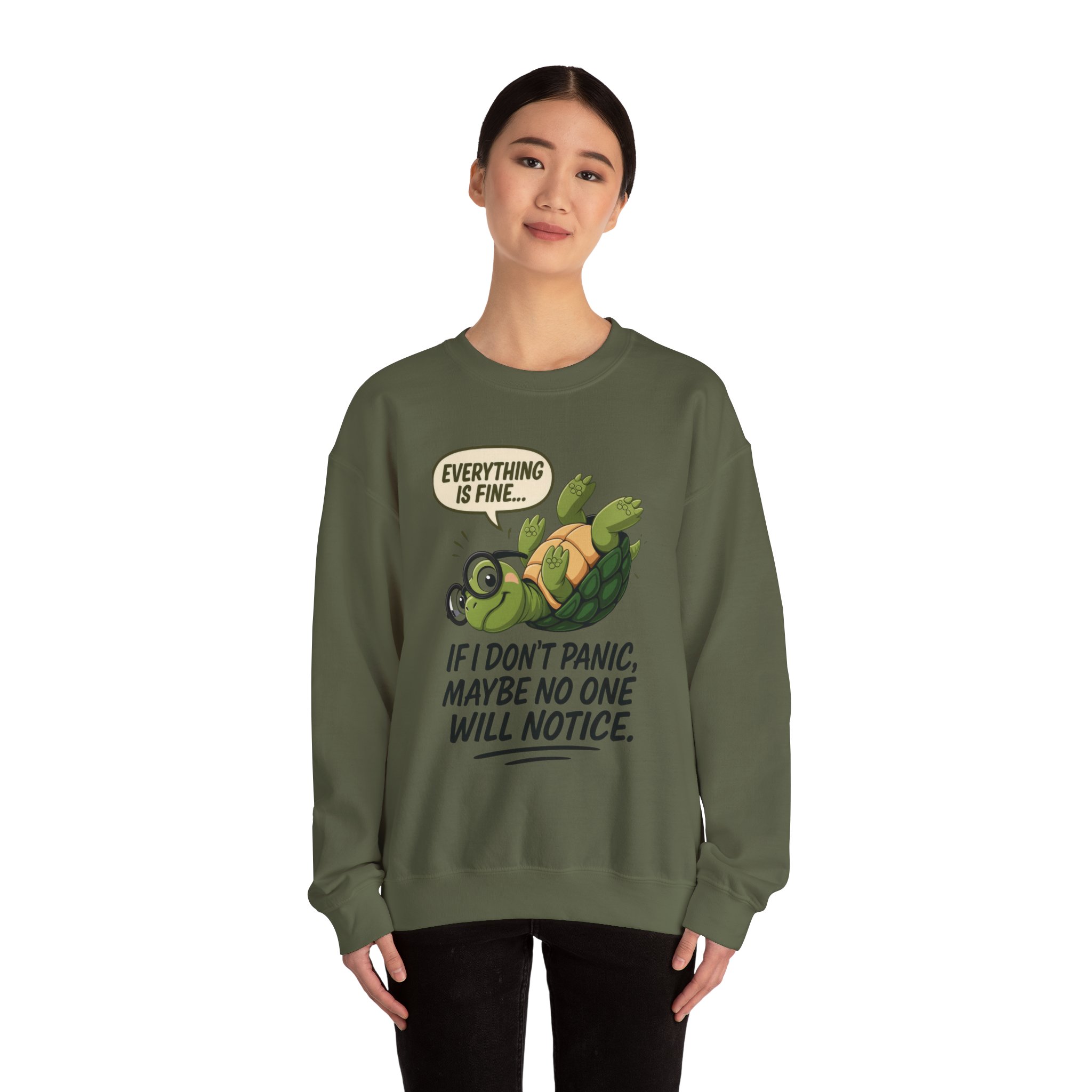 Casual Humor Unisex Sweatshirt, Perfect Gift for Anxiety Relief, Social Anxiety Joke, Quirky Graphic Sweatshirt, Introvert Humor Gift - Image 22