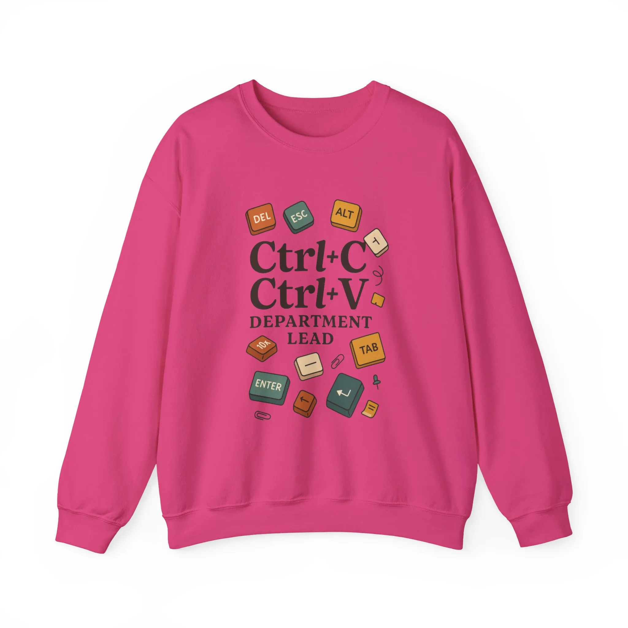 Funny Ctrl+C Ctrl+V Department Lead Sweatshirt, Unisex Crewneck, Gift for Tech Lovers, Office Humor, Cozy Casual Wear, Gift for a Coworker - Image 25