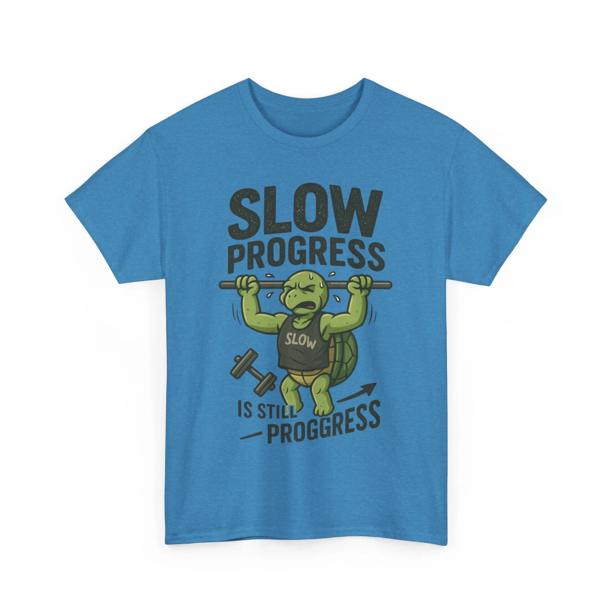 Slow Progress Gym Shirt, Funny Turtle Workout Tee for Men, Motivational Fitness Gift, Humor T-Shirt, Unisex Activewear, Workout Gift - Image 16