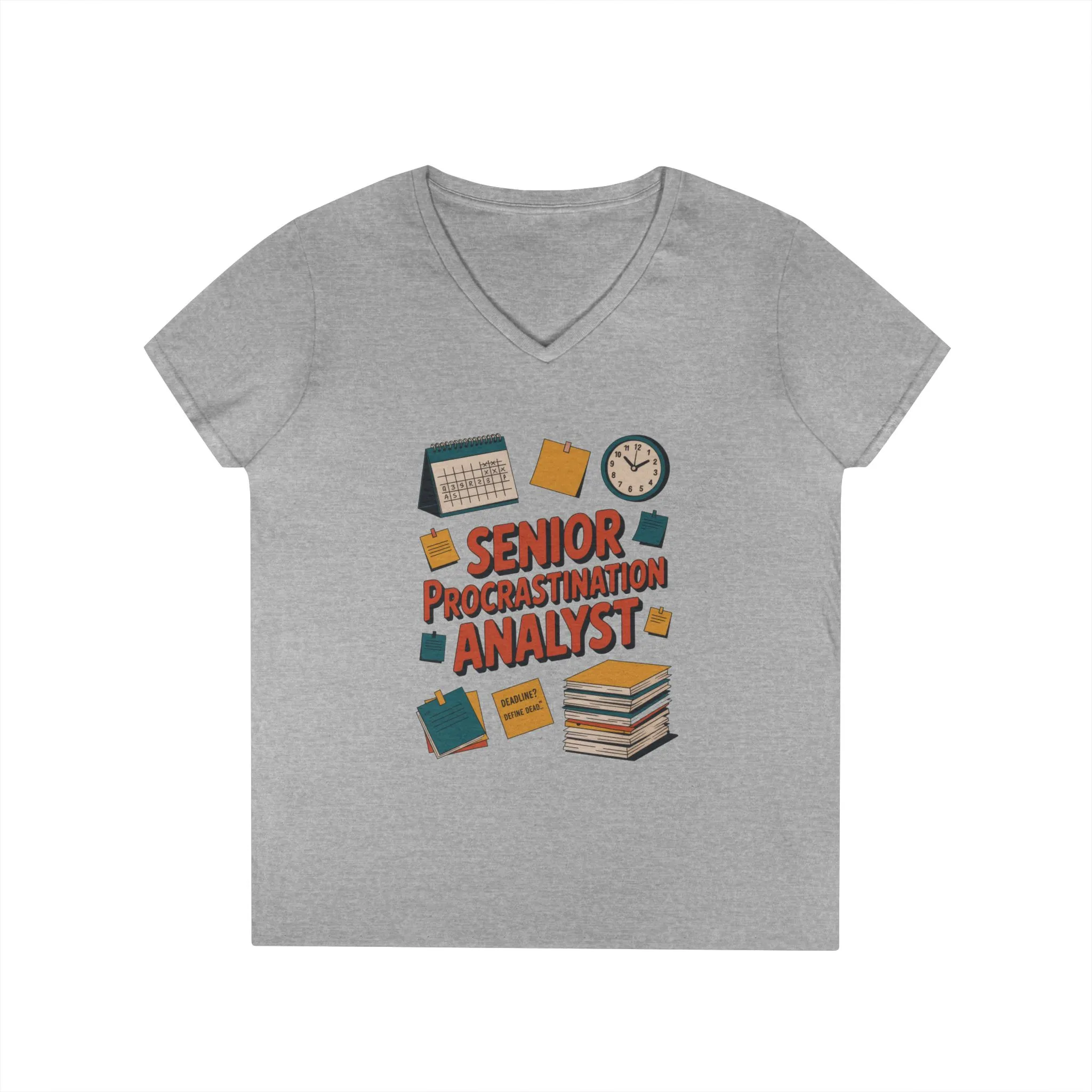 Senior Procrastination Analyst T-Shirt, Fun Gift for Students, Teachers, Graduates, Back to School, Relaxed Vibes, Office Humor Apparel - Image 2