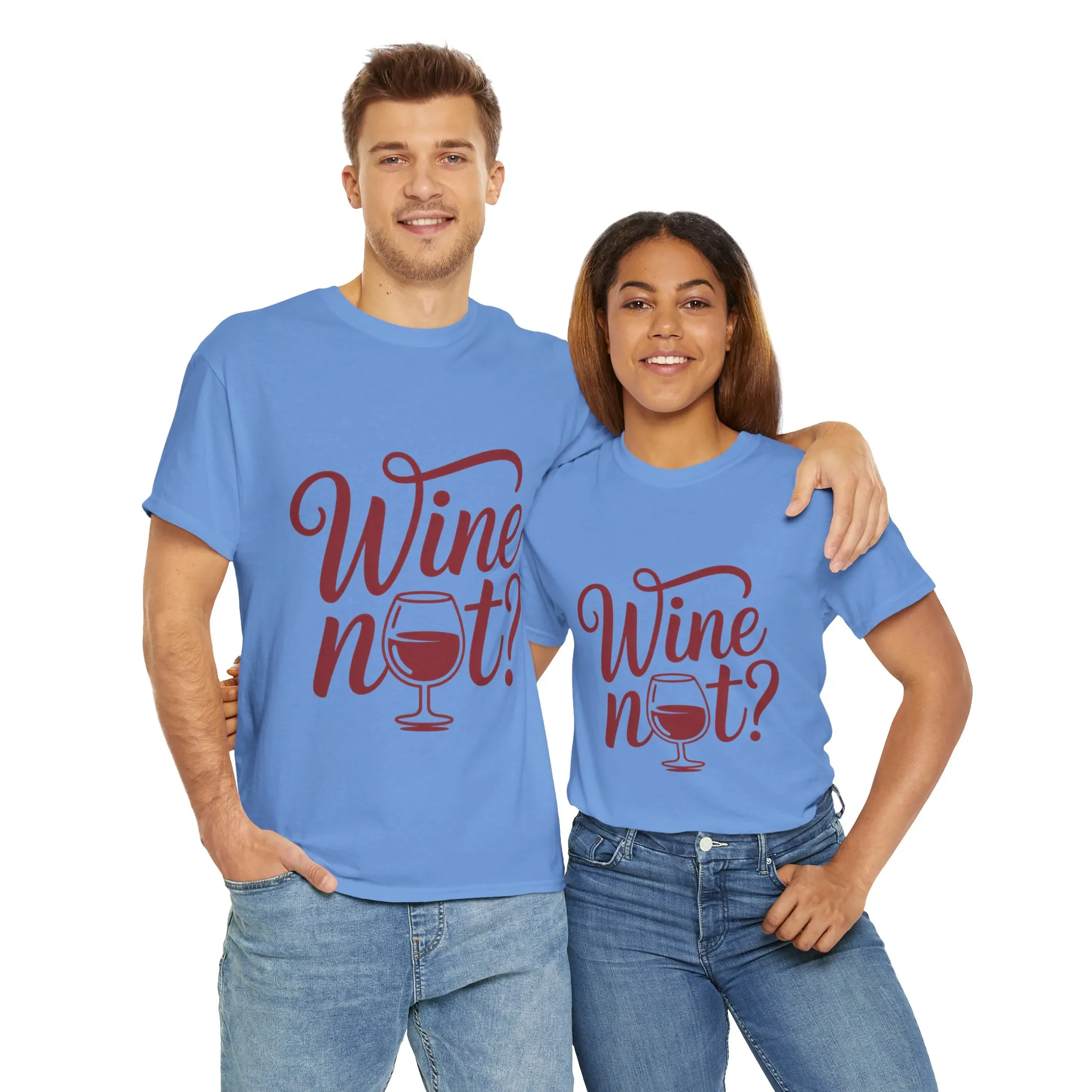 Funny Wine Lover Shirt, Wine Not Graphic Tee, Unisex Heavy Cotton T-Shirt, Pun Shirt for Wine Drinkers & Party Vibes, Gift for Wine-tasting - Image 22