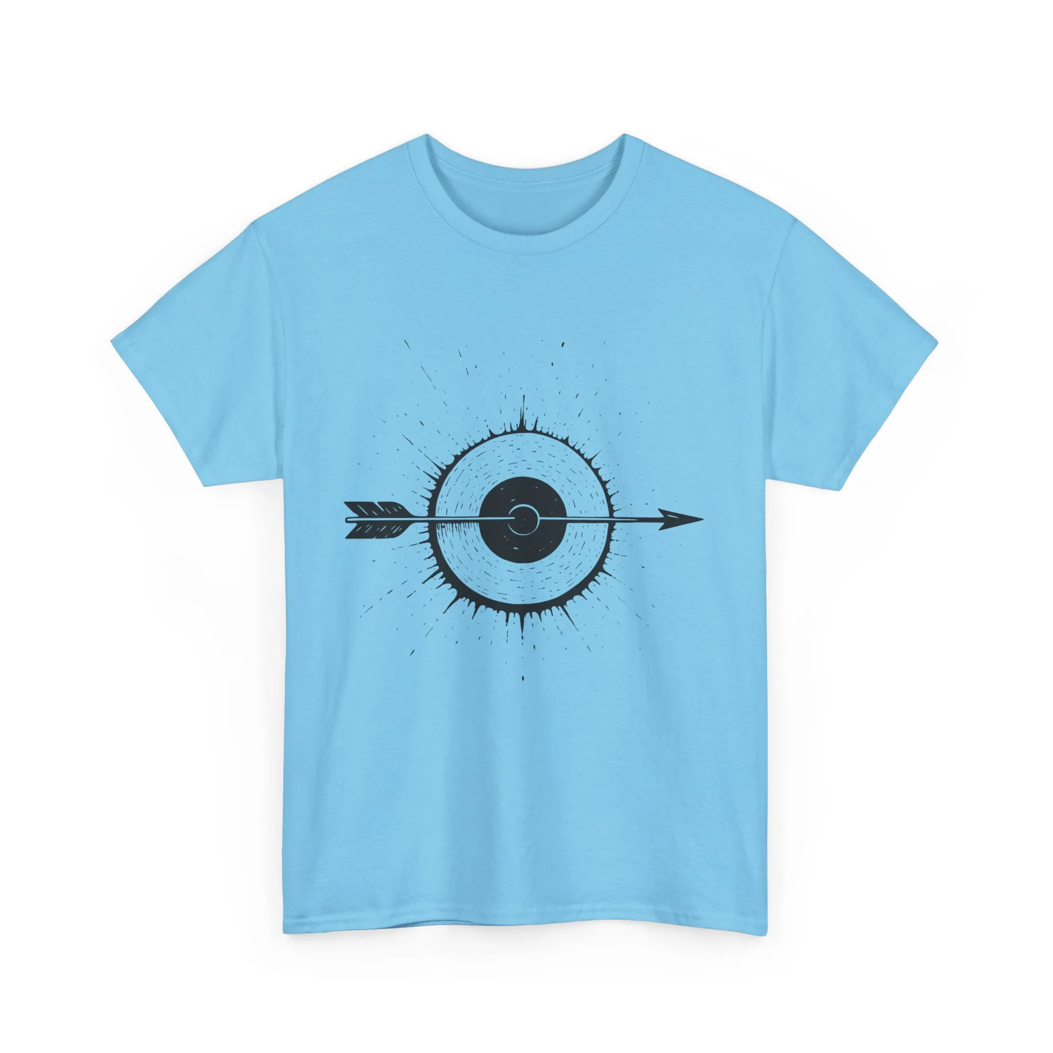 Artistic Arrow Graphic Unisex Cotton Tee, Motivational Shirt, Casual Wear, Gift for Him/Her, Trendy Fashion - Image 22