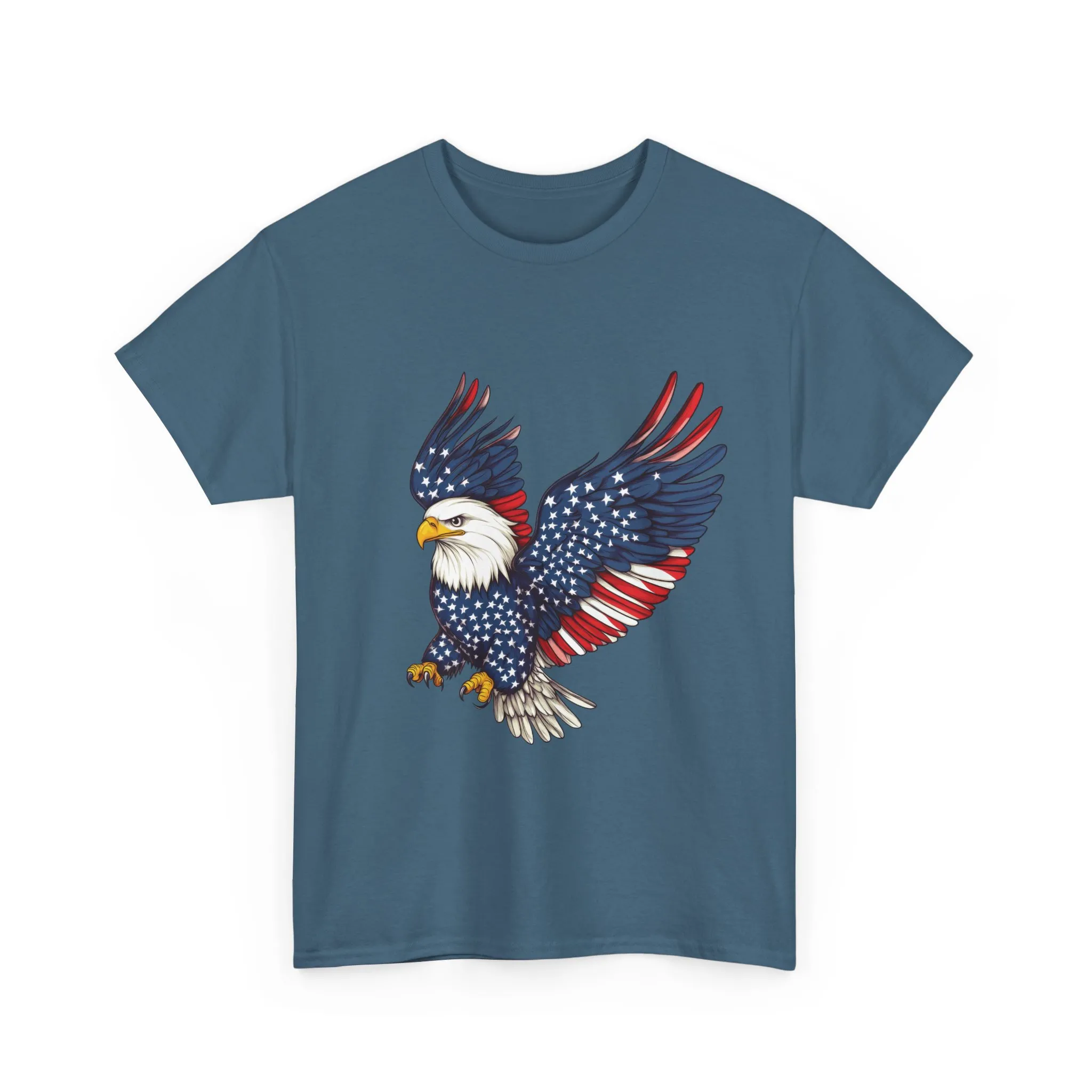 Patriotic Eagle Tee, Unisex Heavy Cotton T-Shirt for Independence Day, Memorial Day, Veterans Day, Gift for Nature Lovers, Casual Wear - Image 20