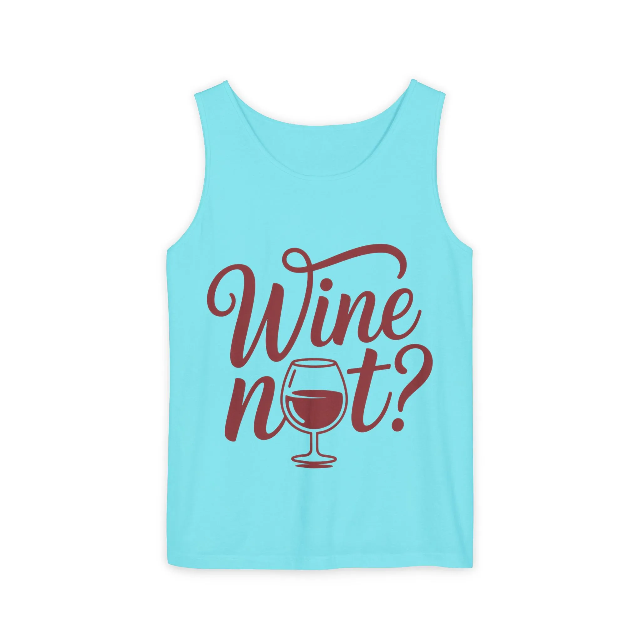 Unisex Garment Tank Top, Wine Not? Tank Top - Perfect for Summer Parties, Wine Lovers, Gifts, Casual Wear, or Vacations - Image 46