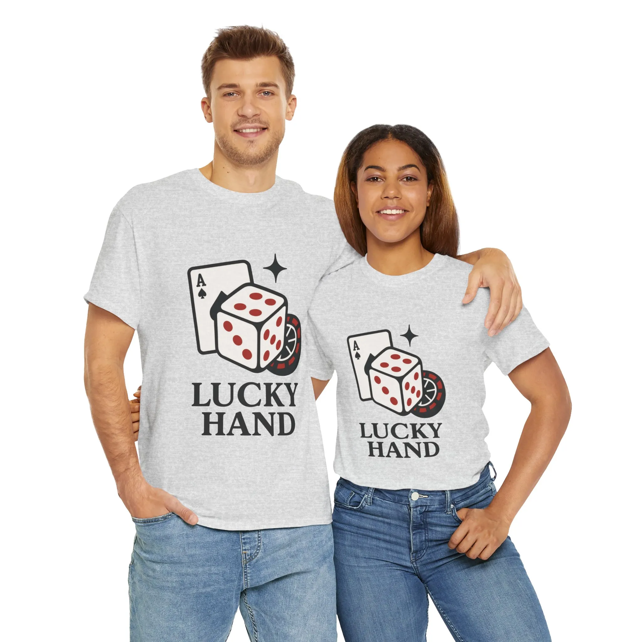 Lucky Hand Unisex Heavy Cotton Tee, Gambling Shirt, Casino Wear, Good Luck Gift, Poker T-Shirt, Casual Vintage Style - Image 29