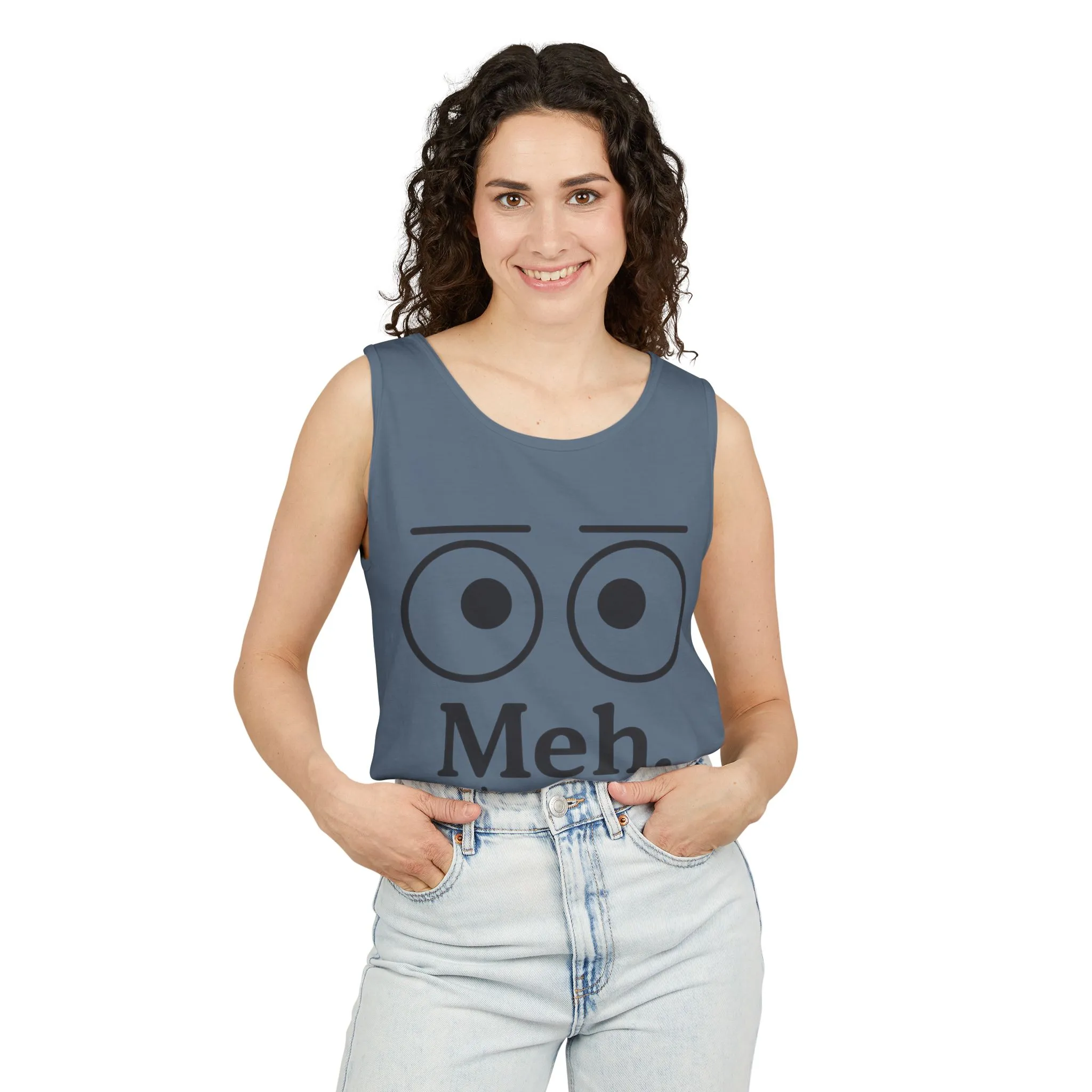 Womens Funny Graphic Tank Top with 'Meh. Wow... so exciting' Quote, Casual Wear, Summer Apparel, Gift for Friends, Humor Tank - Image 11