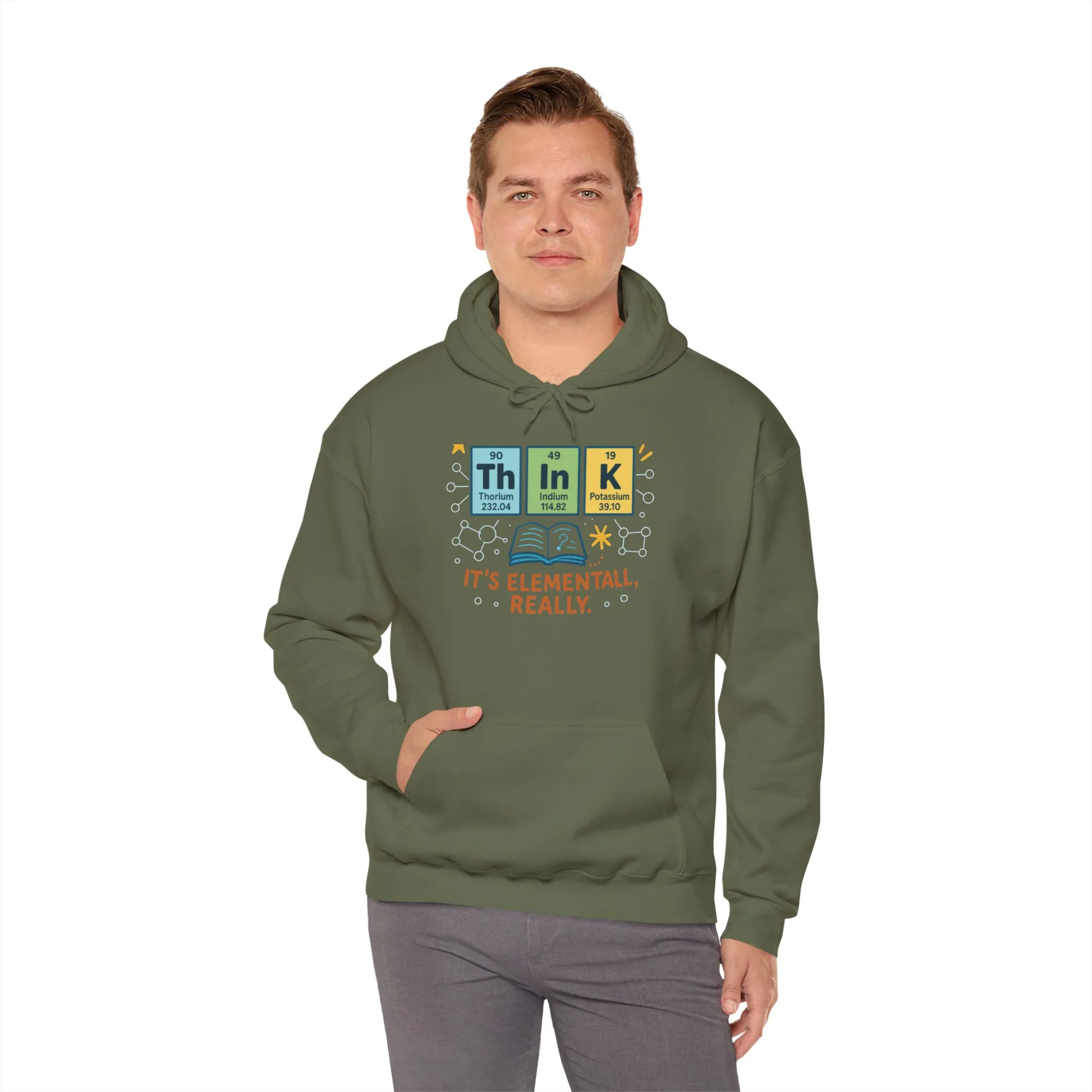 Science Hoodie for Men, Funny Nerd Hoodie, Element of Humor Sweatshirt, Science Lover Gift for Him, Chemistry Lover Gift - Image 11