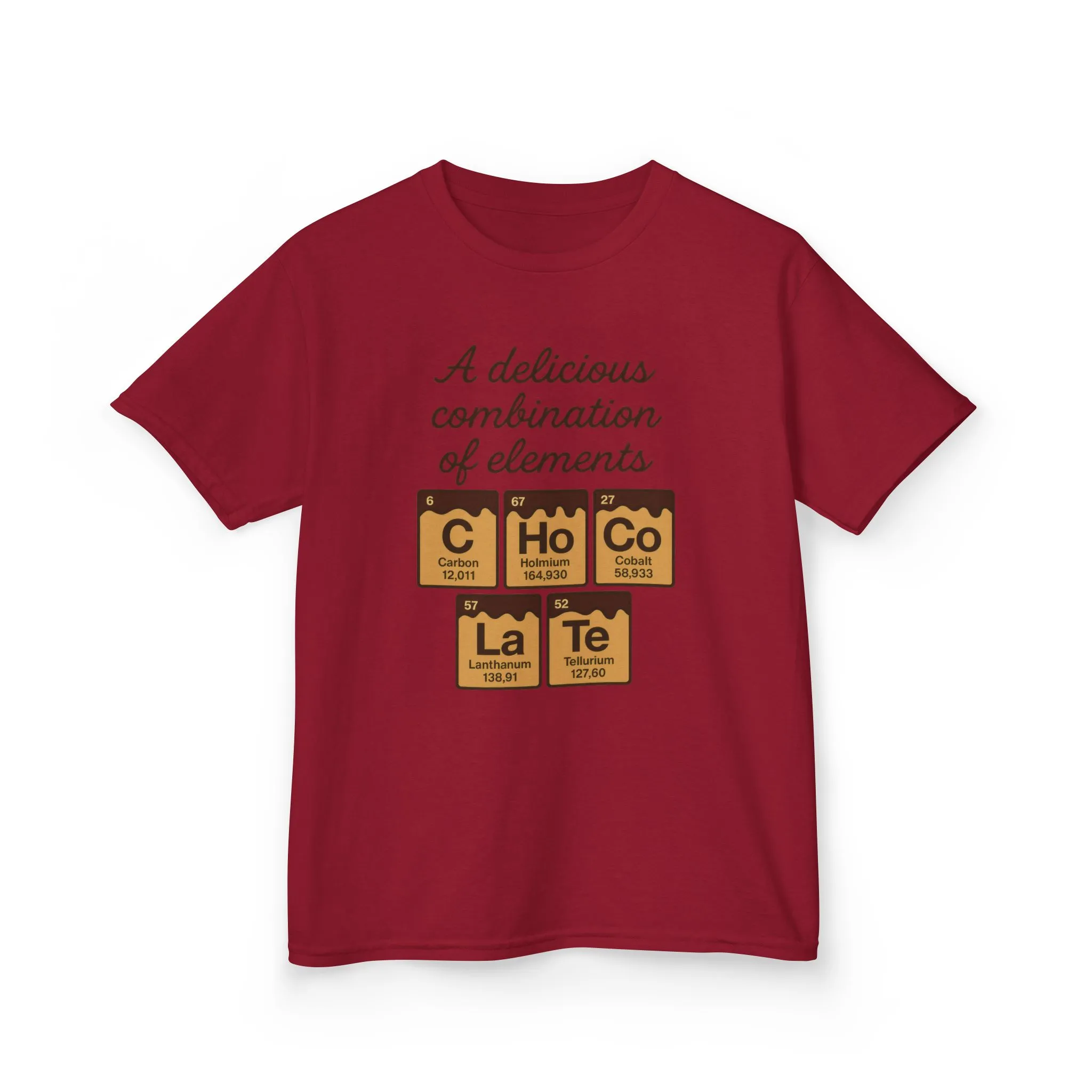 Funny Chocolate Science Young Girl T-Shirt, Choco-LaTe Element Shirt, Sweet Science Gift, Children's Gift, Birthday Party - Image 15