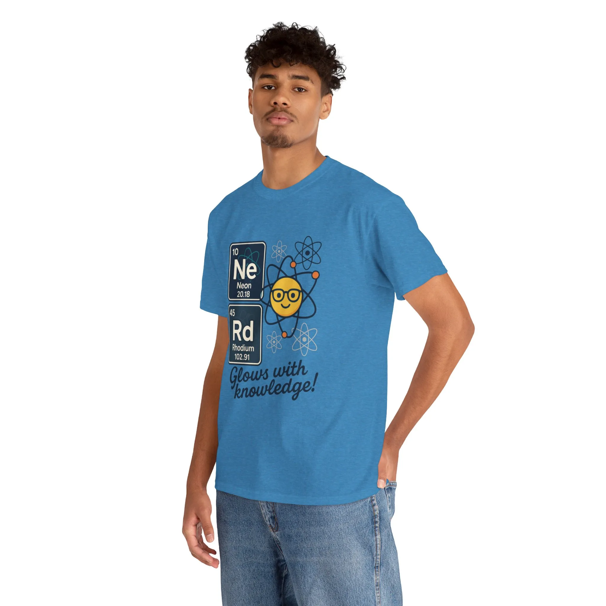 Funny Mens Nerd T-Shirt, NeRd Periodic Table Shirt, Glowing Knowledge Tee, Science Lover Gift, Chemistry Shirt, STEM Apparel, Science Tee - Image 36