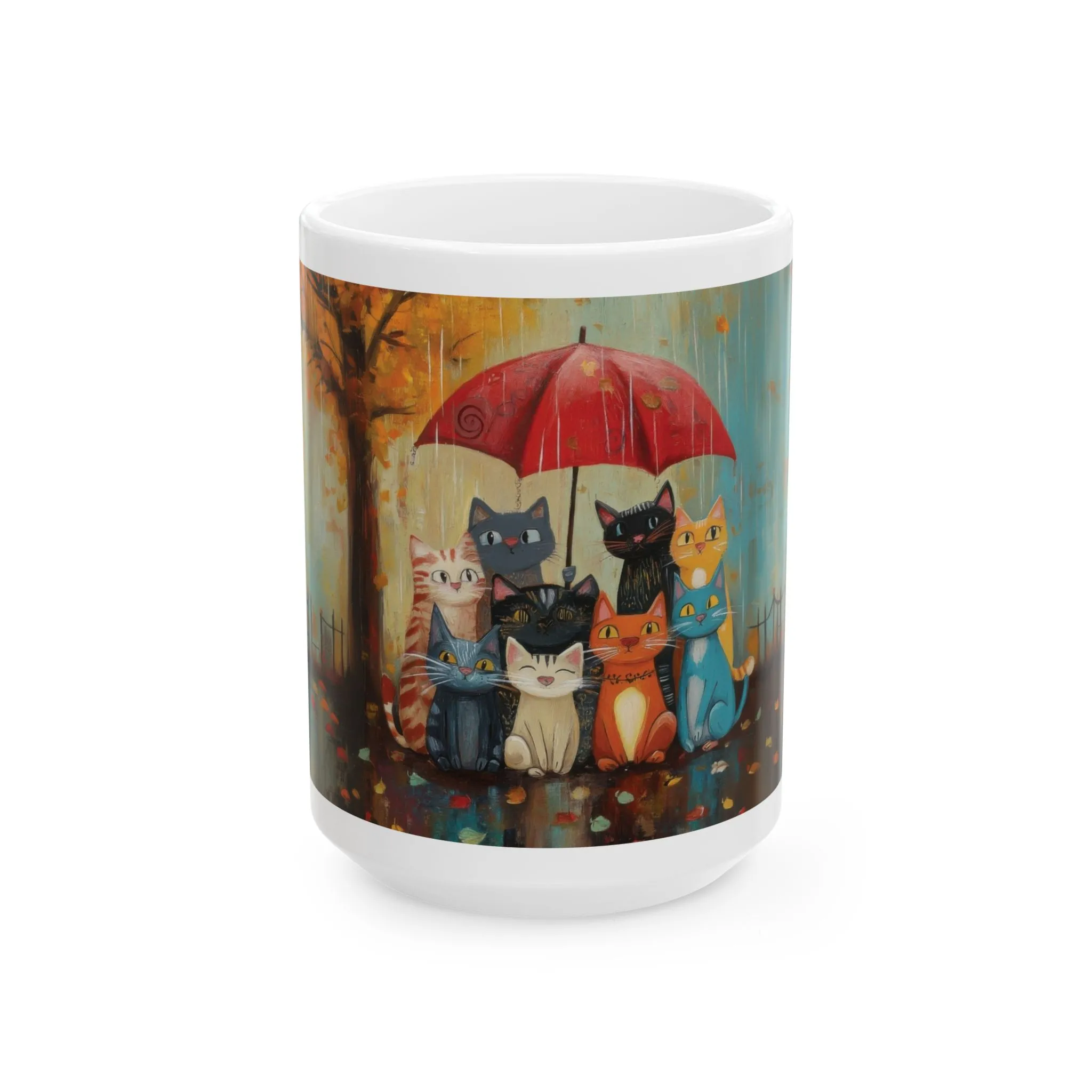 Charming Cat Mug - Cute Cat Art, Unique Coffee Cup, Cat Lover Gift, Cozy Home Decor, Perfect for Birthdays & Holidays - Image 8