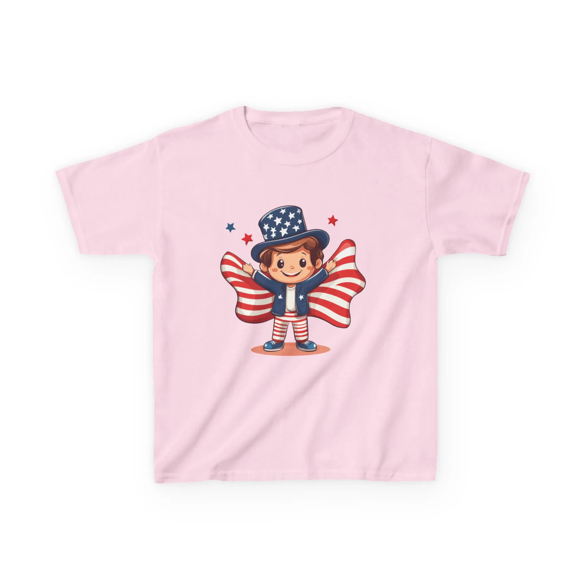 4th of July Kids T-Shirt,Kids Unisex Patriotic Tee, American Flag Outfit for Boys and Girls, Independence Day Shirt, Cute American Shirt - Image 33