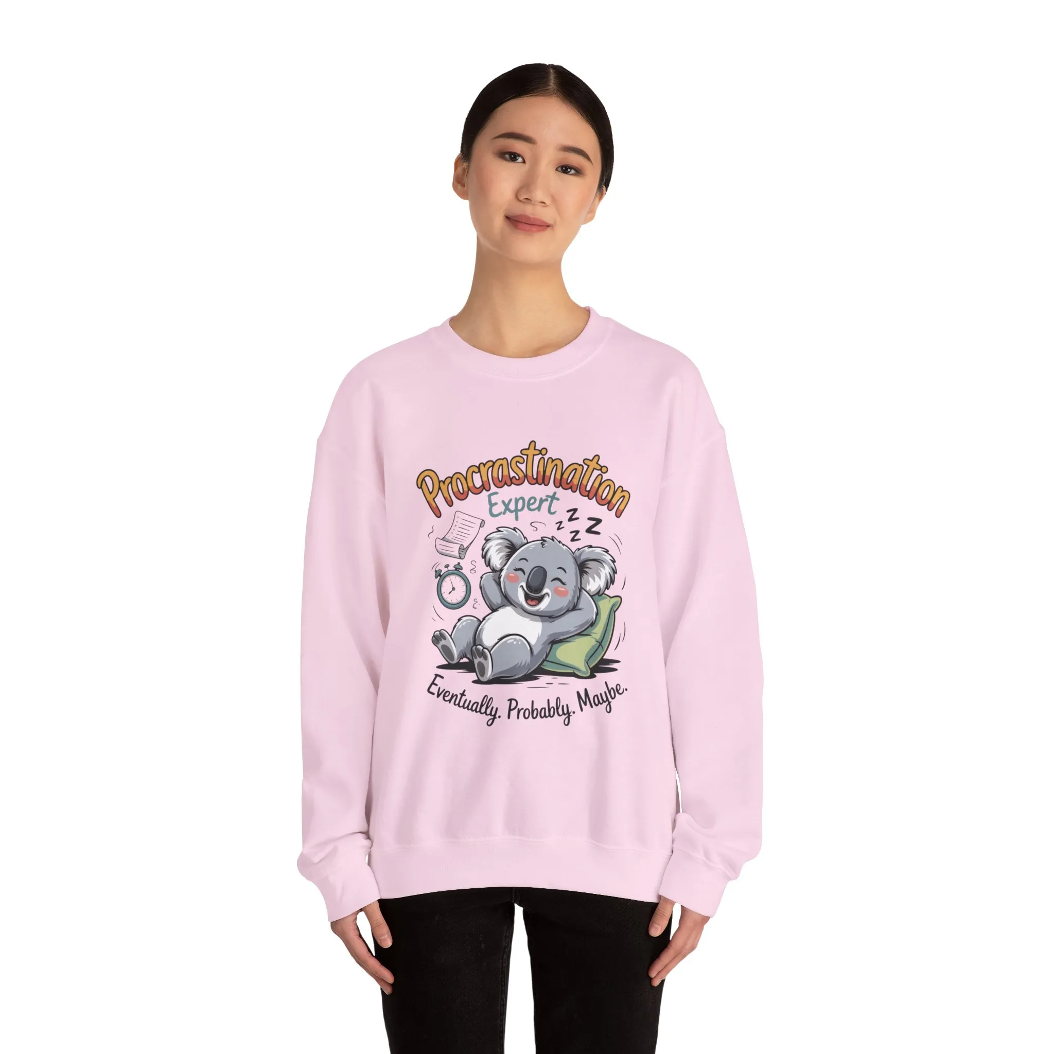 Procrastination Expert Sweatshirt, Funny Crewneck, Cozy Gift for Students, Lazy Day Apparel, Womens Sweatshirt for Relaxation - Image 26