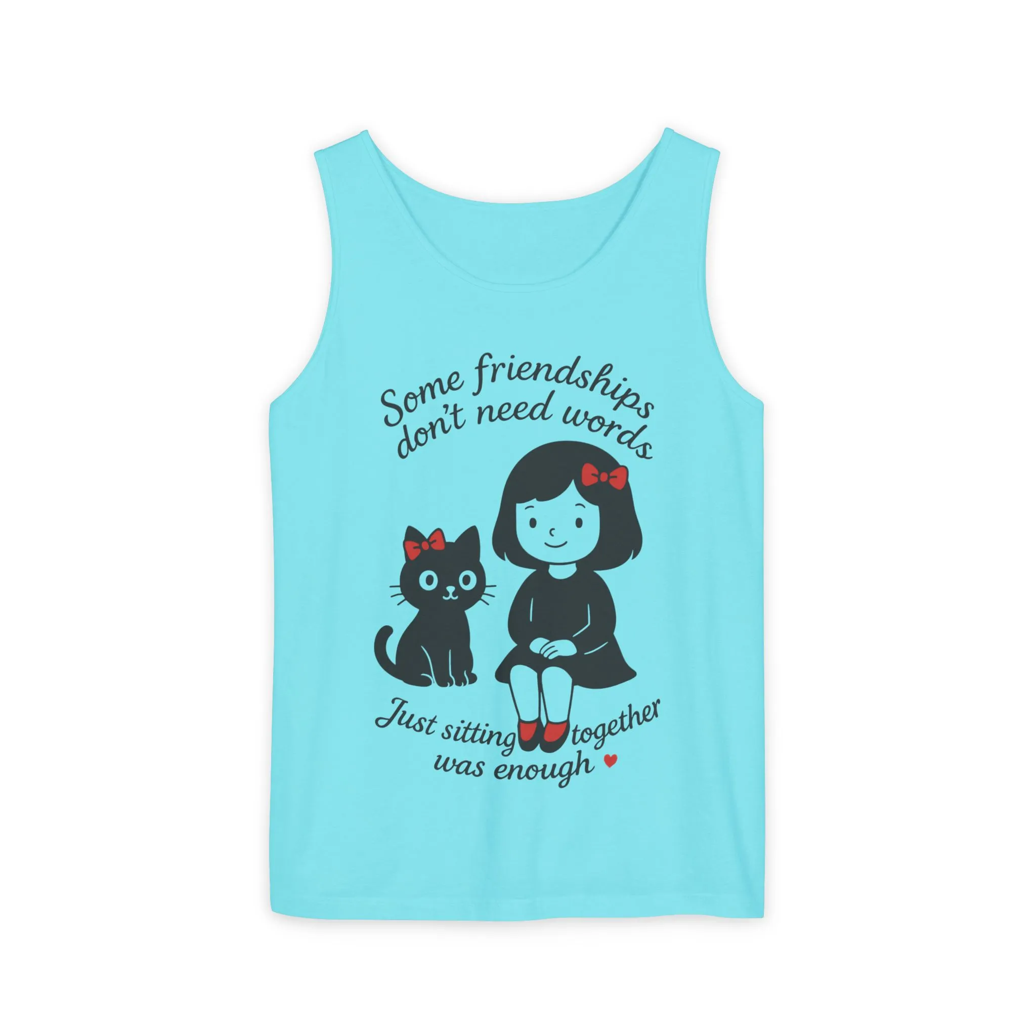 Friendship Tank Top, Cute Cat Lovers Gift, Womens Summer Apparel, Perfect for Casual Outings, Friendship Day, Cat Mom Tees - Image 34