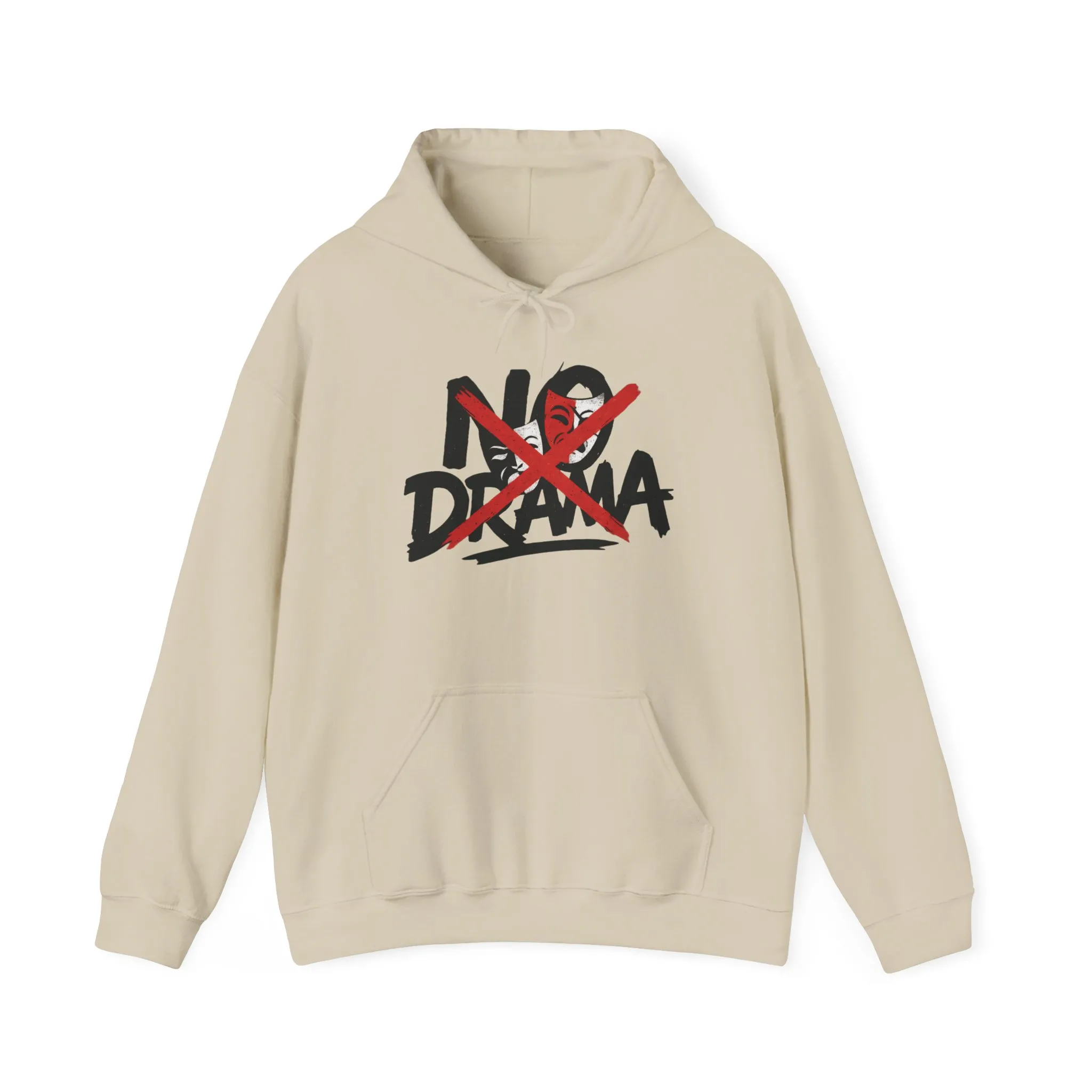 No Drama Mens Hoodie, Cozy Hoodie, Everyday Wear, Gift for Friend, Casual Fashion, Relaxed Vibes - Image 9