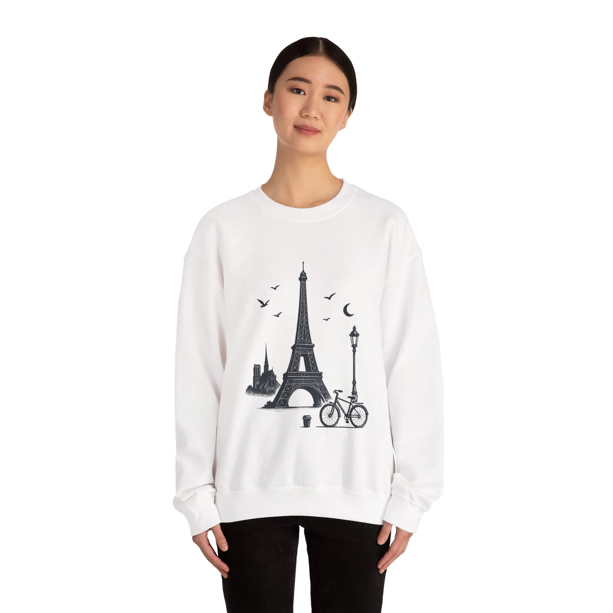 Vintage Parisian Crewneck Sweatshirt, Eiffel Tower Sweater, Cozy Travel Gift, Unisex Fashion, Casual Paris Sweatshirt - Image 40
