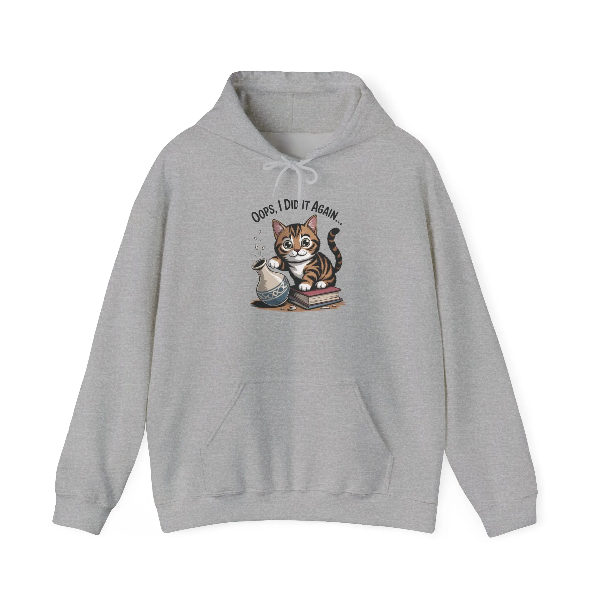 Cat Lover's Hoodie: Oops, I Did It Again, Funny Sweatshirt, Gifts for Animal Lovers, Cozy Hooded Sweatshirt, Pet Owner Apparel, Cute [...] - Image 5
