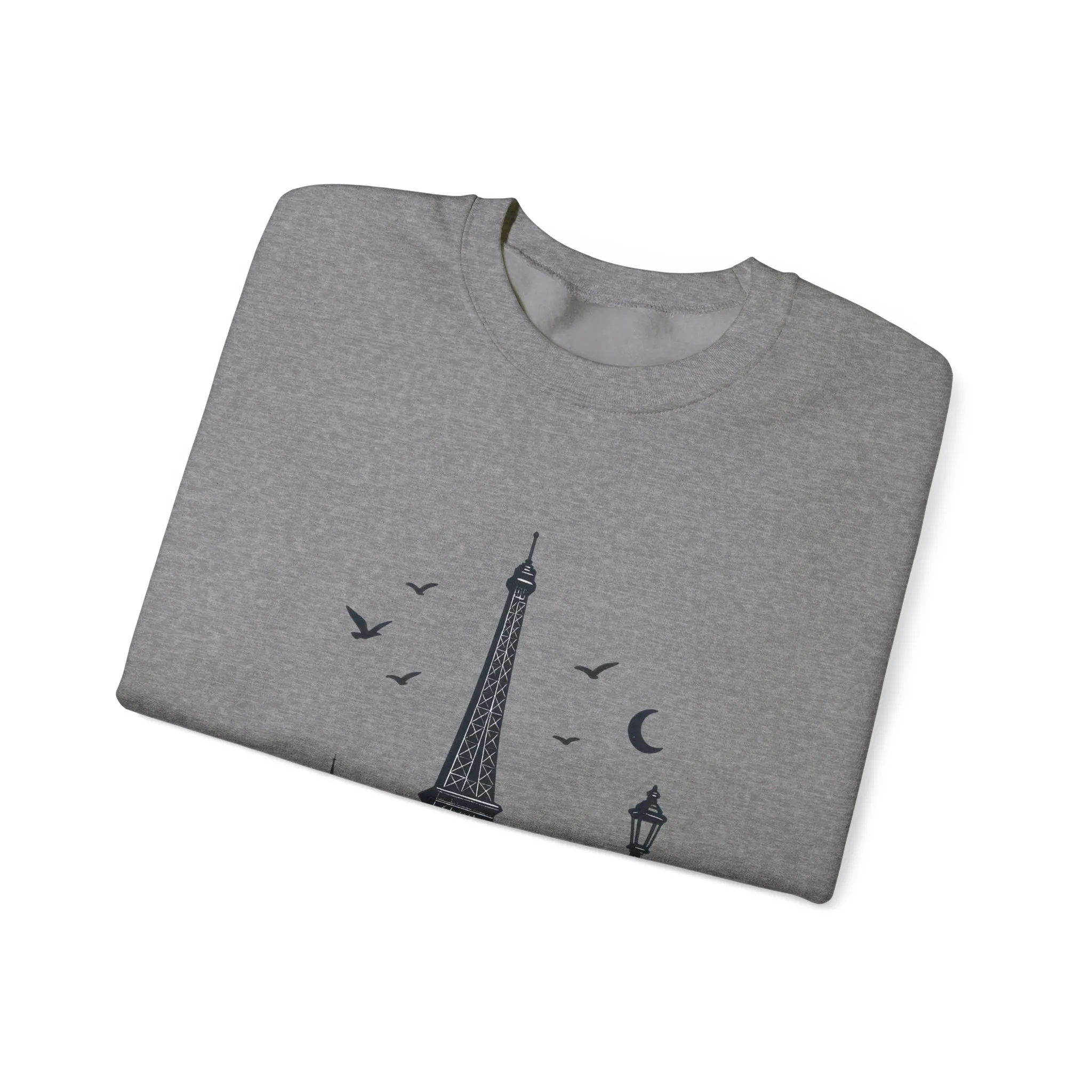 Vintage Parisian Crewneck Sweatshirt, Eiffel Tower Sweater, Cozy Travel Gift, Unisex Fashion, Casual Paris Sweatshirt - Image 11