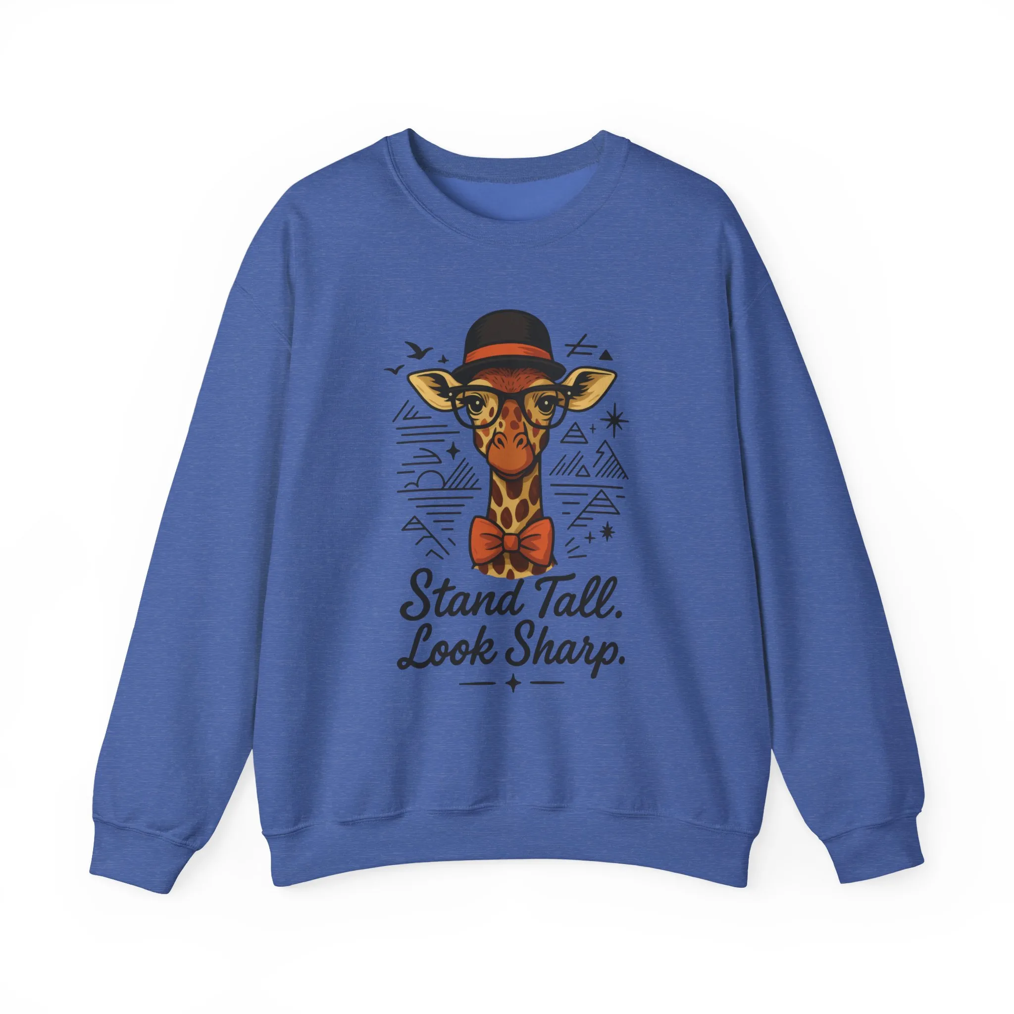 Stylish Giraffe Sweatshirt - Stand Tall, Look Sharp, Unisex Sweater for Animal Lovers, Cozy Gift, Fun Fashion for All Seasons - Image 43