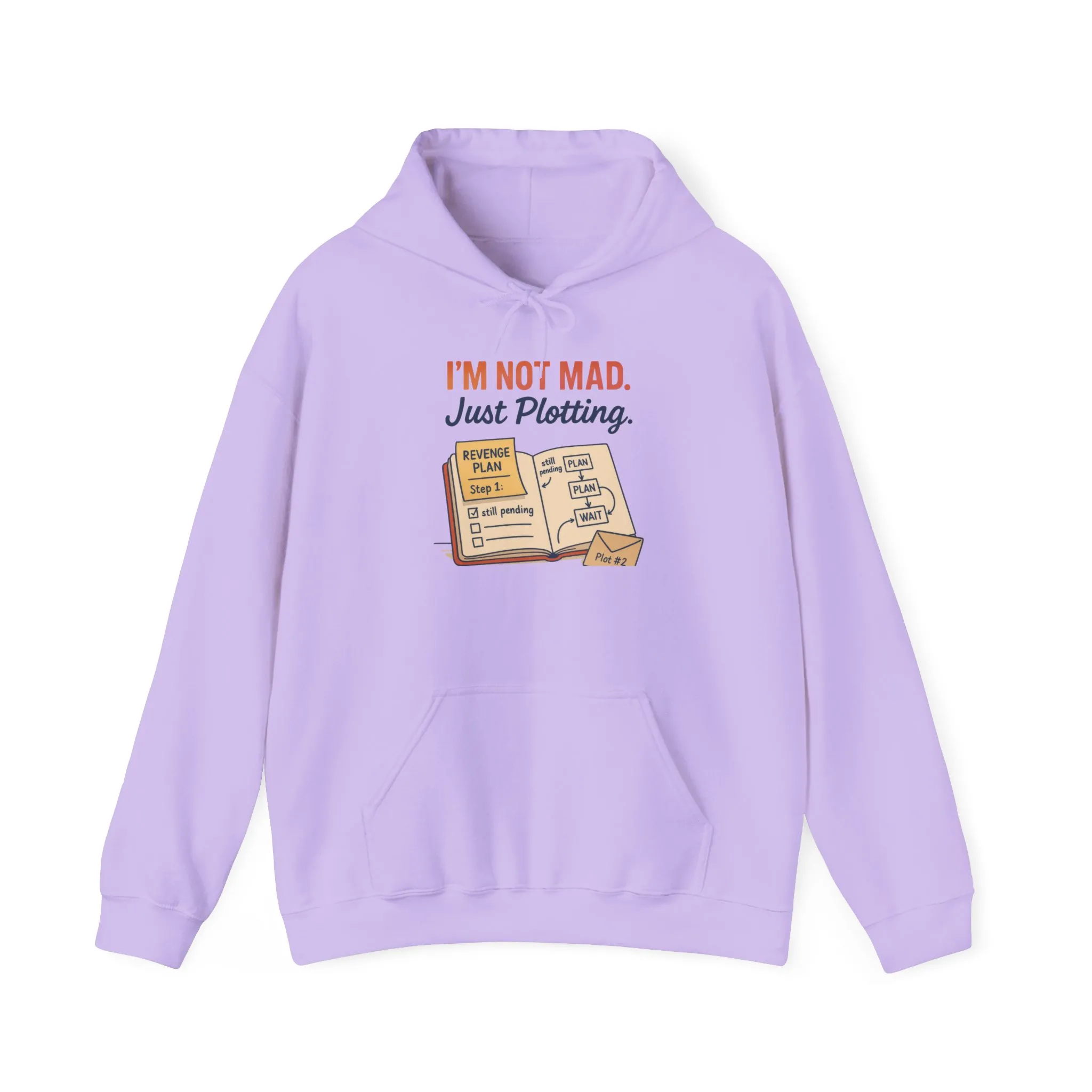 Sarcastic Womens Hoodie, Im Not Mad Just Plotting, Funny Passive Aggressive Sweatshirt Gift, Plotting Humor Hooded Womens Sweatshirt - Image 22